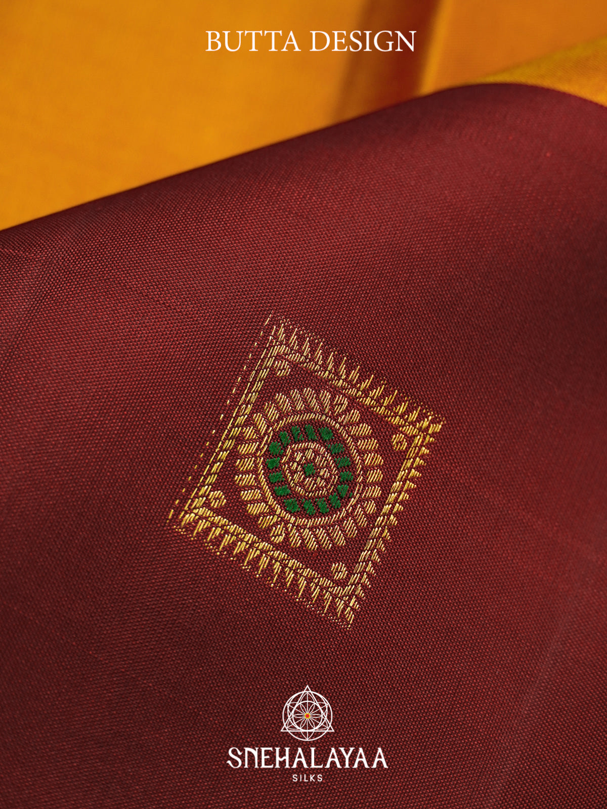 Mustard Yellow Kanjivaram Silk Saree