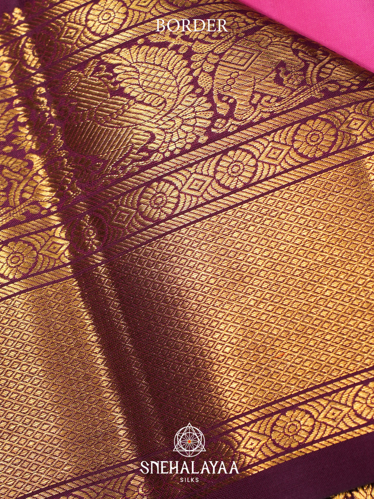 Rani Pink Kanjivaram Silk Saree