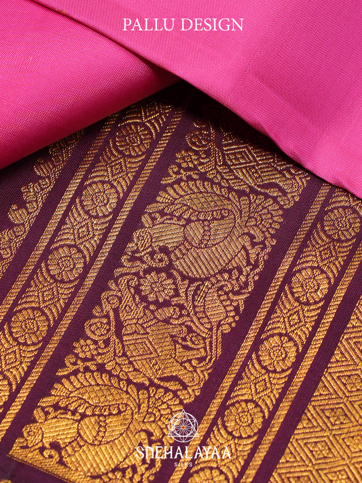 Rani Pink Kanjivaram Silk Saree