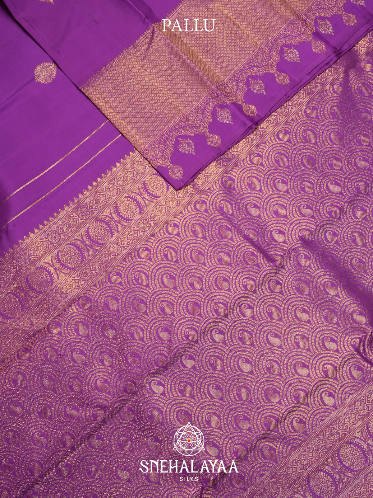 Lilac Kanjivaram Silk Saree