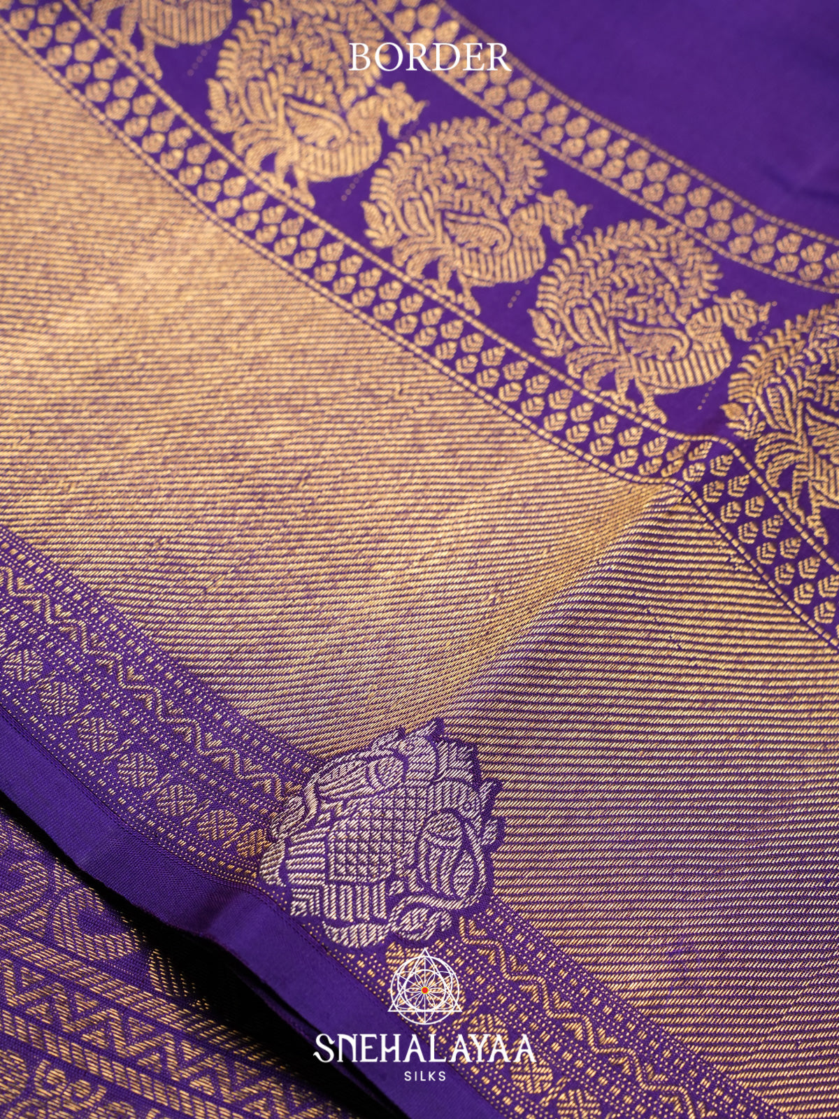 Purple Kanjivaram Silk Saree