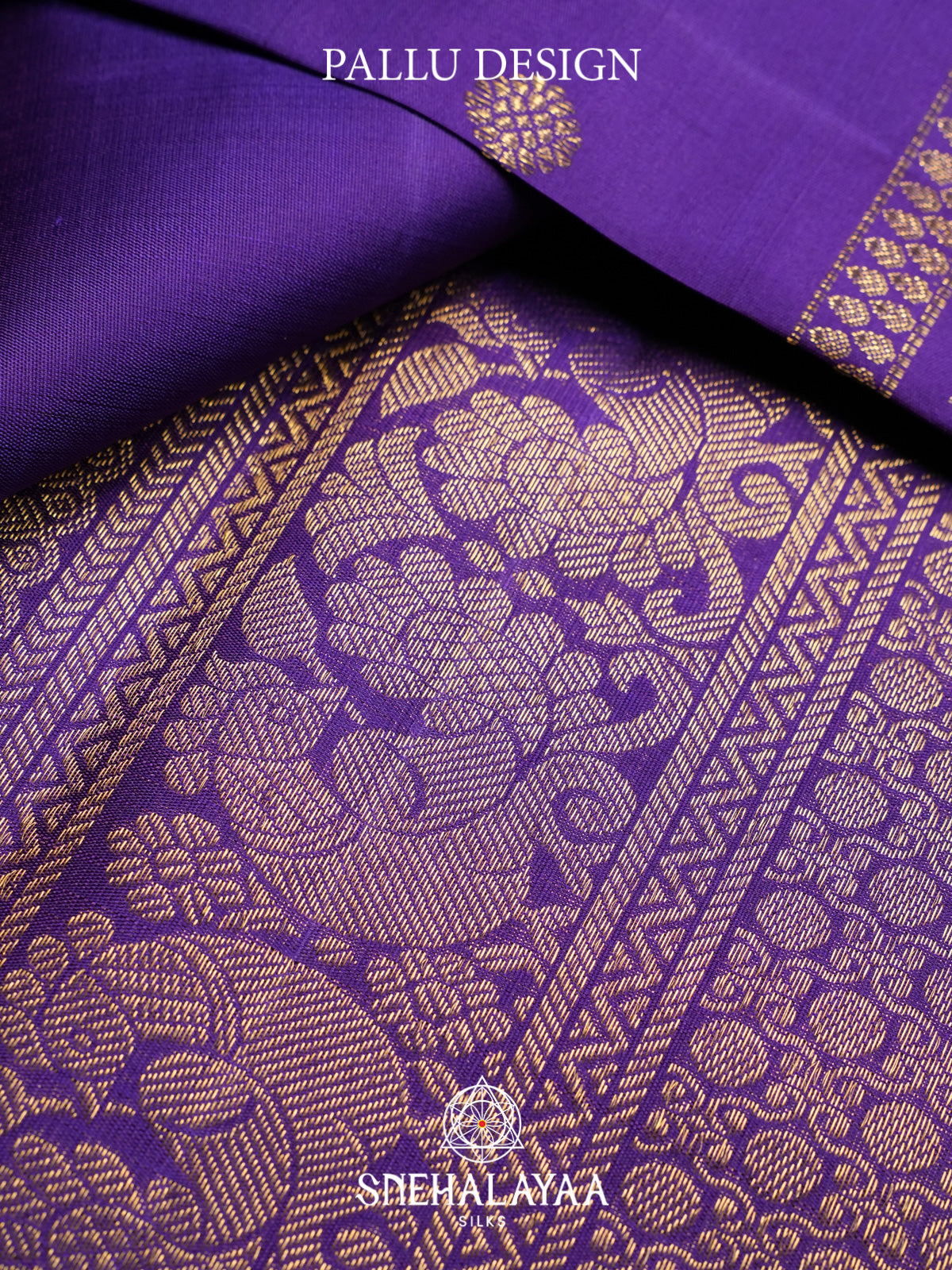 Purple Kanjivaram Silk Saree