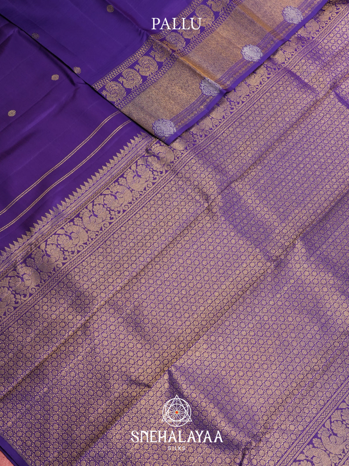 Purple Kanjivaram Silk Saree
