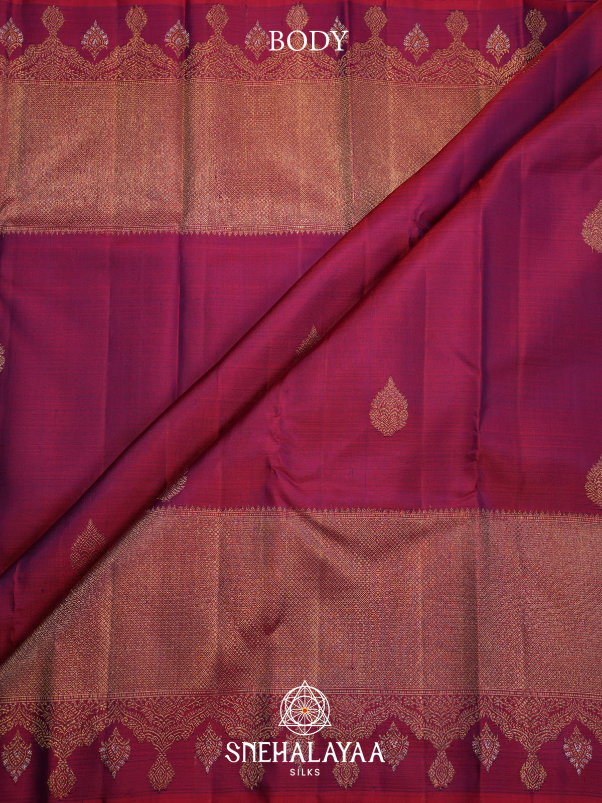 Magenta Kanjivaram Silk Saree