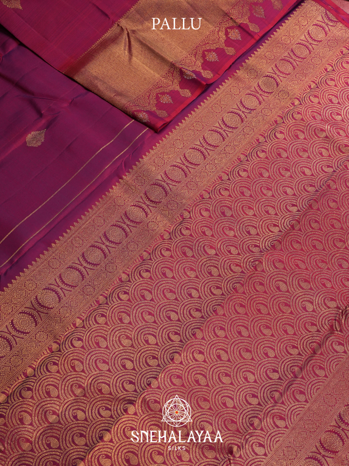 Magenta Kanjivaram Silk Saree