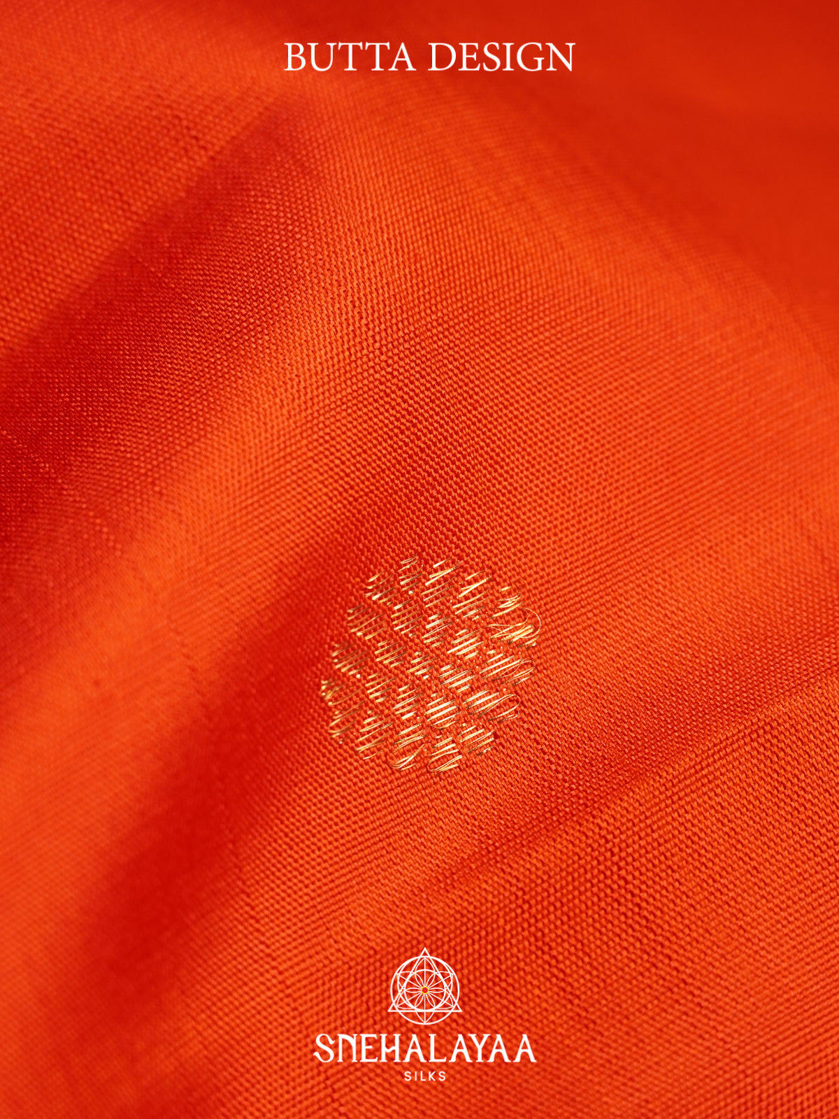 Rust Orange Kanjivaram Silk Saree
