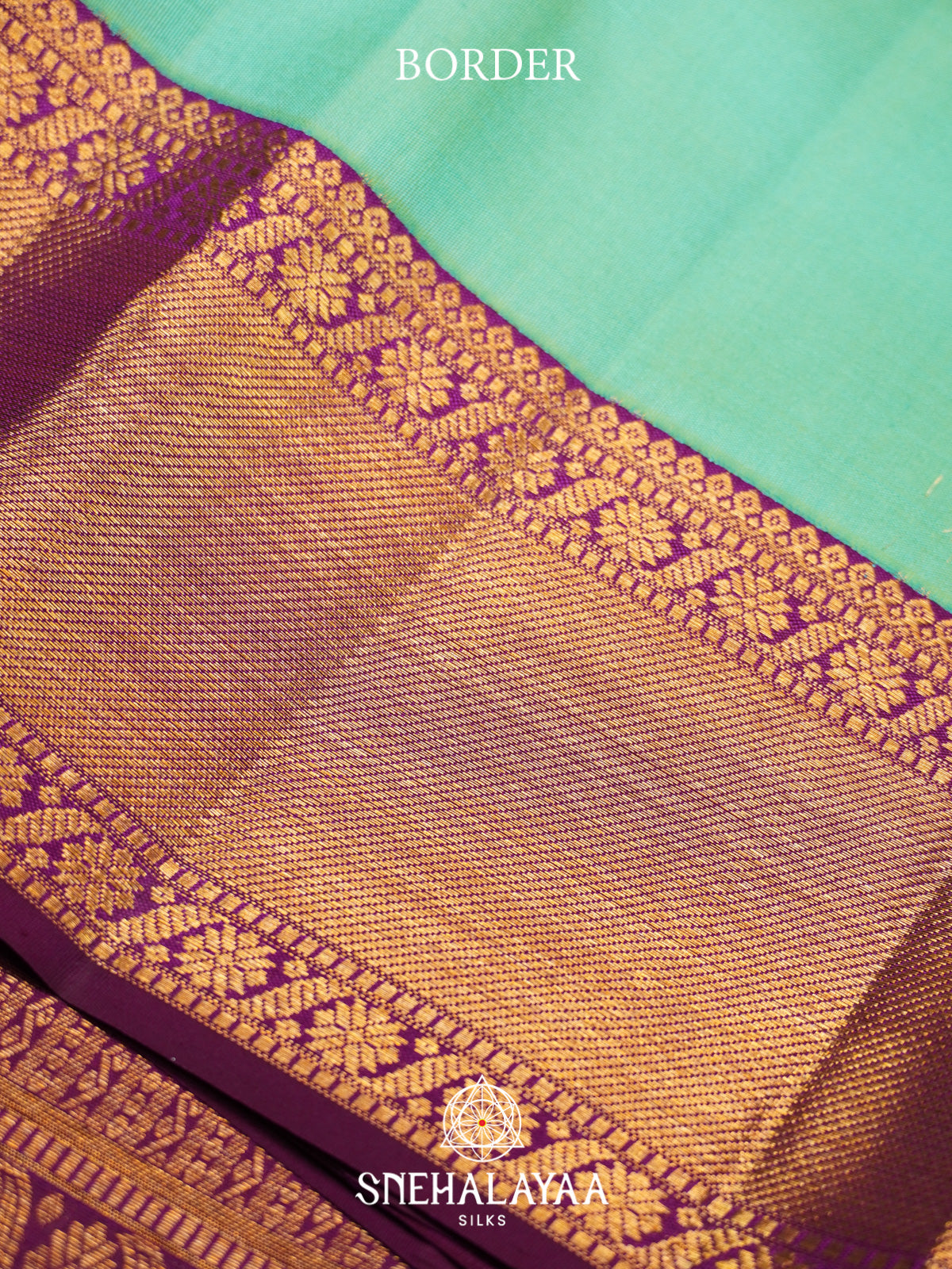 Mint Green Kanjivaram Silk Saree