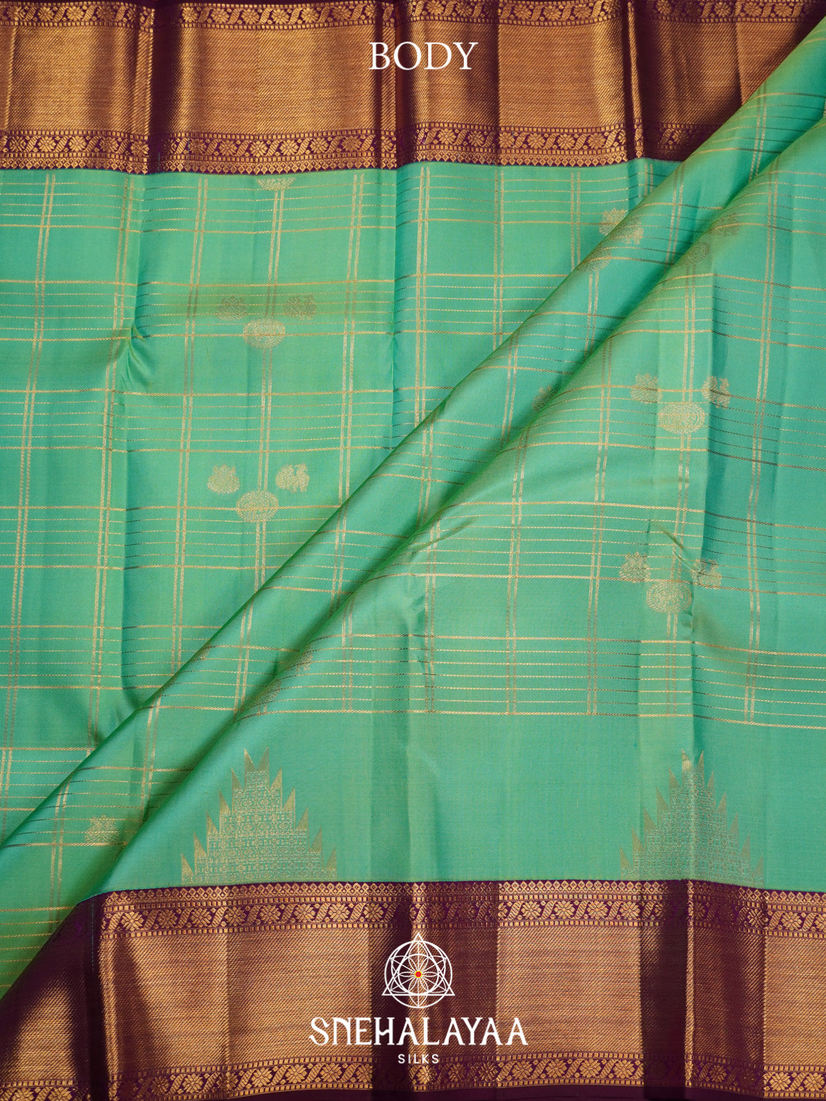 Mint Green Kanjivaram Silk Saree