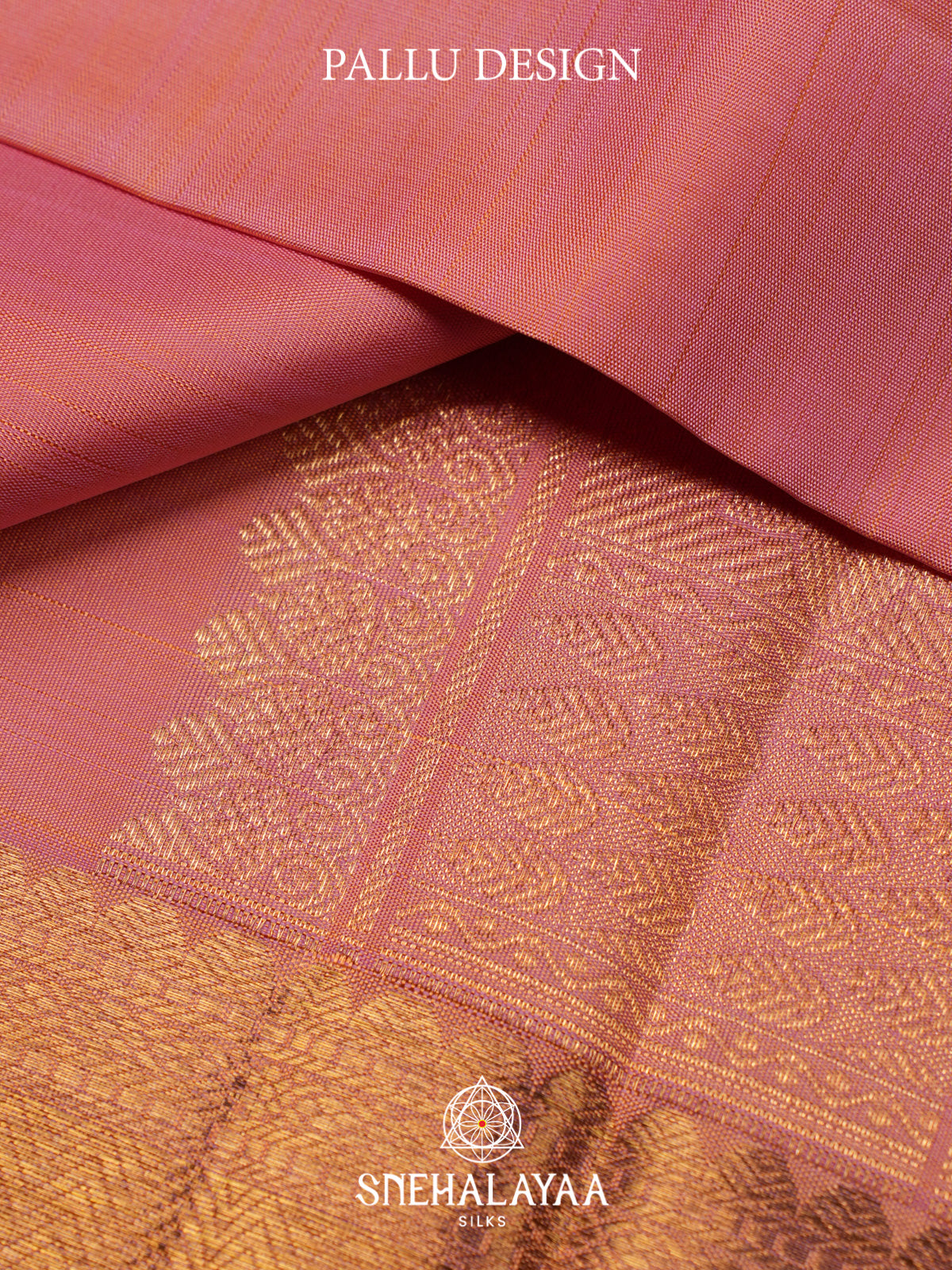 Mauve Pink Kanjivaram Silk Saree