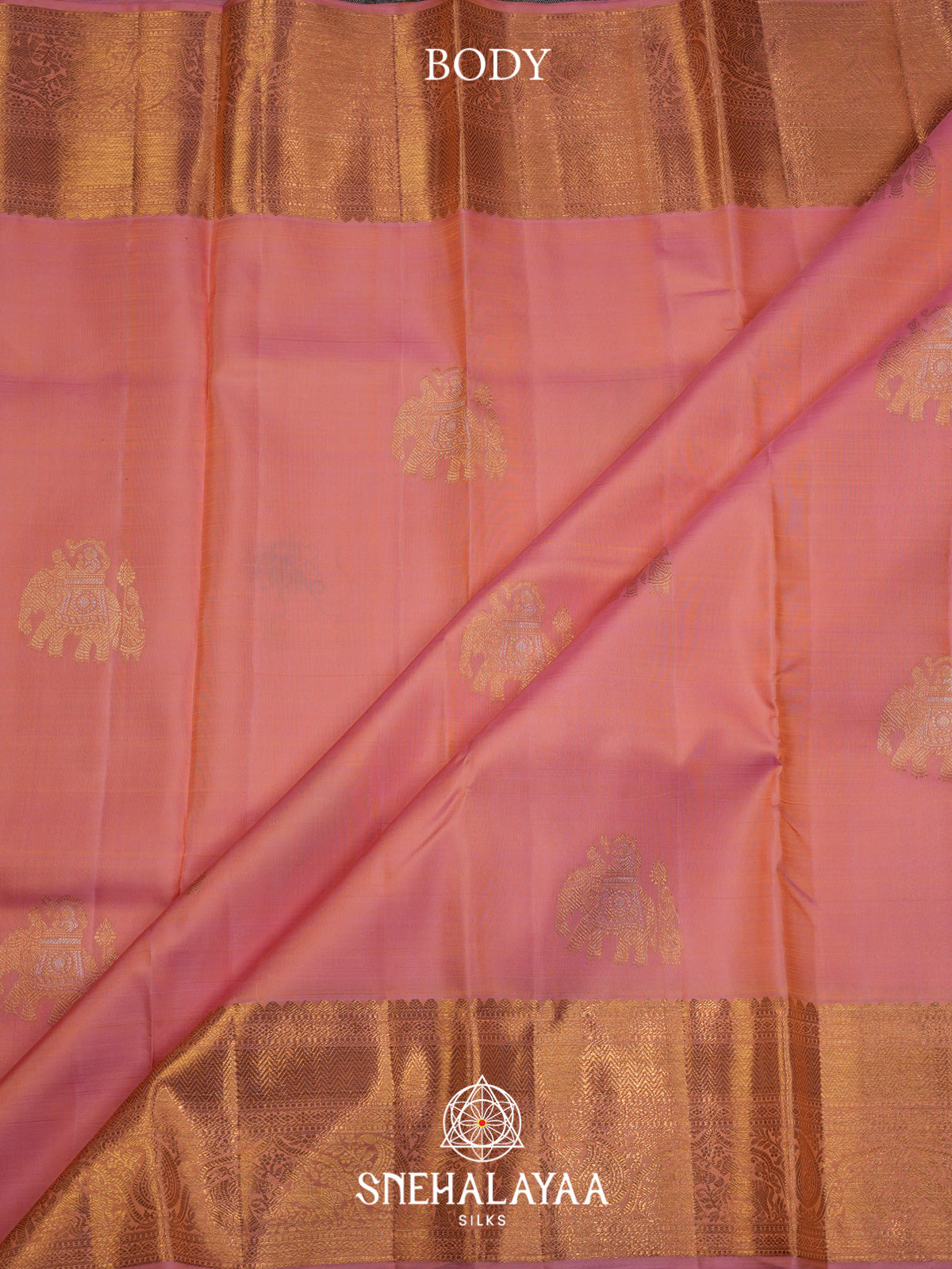 Mauve Pink Kanjivaram Silk Saree