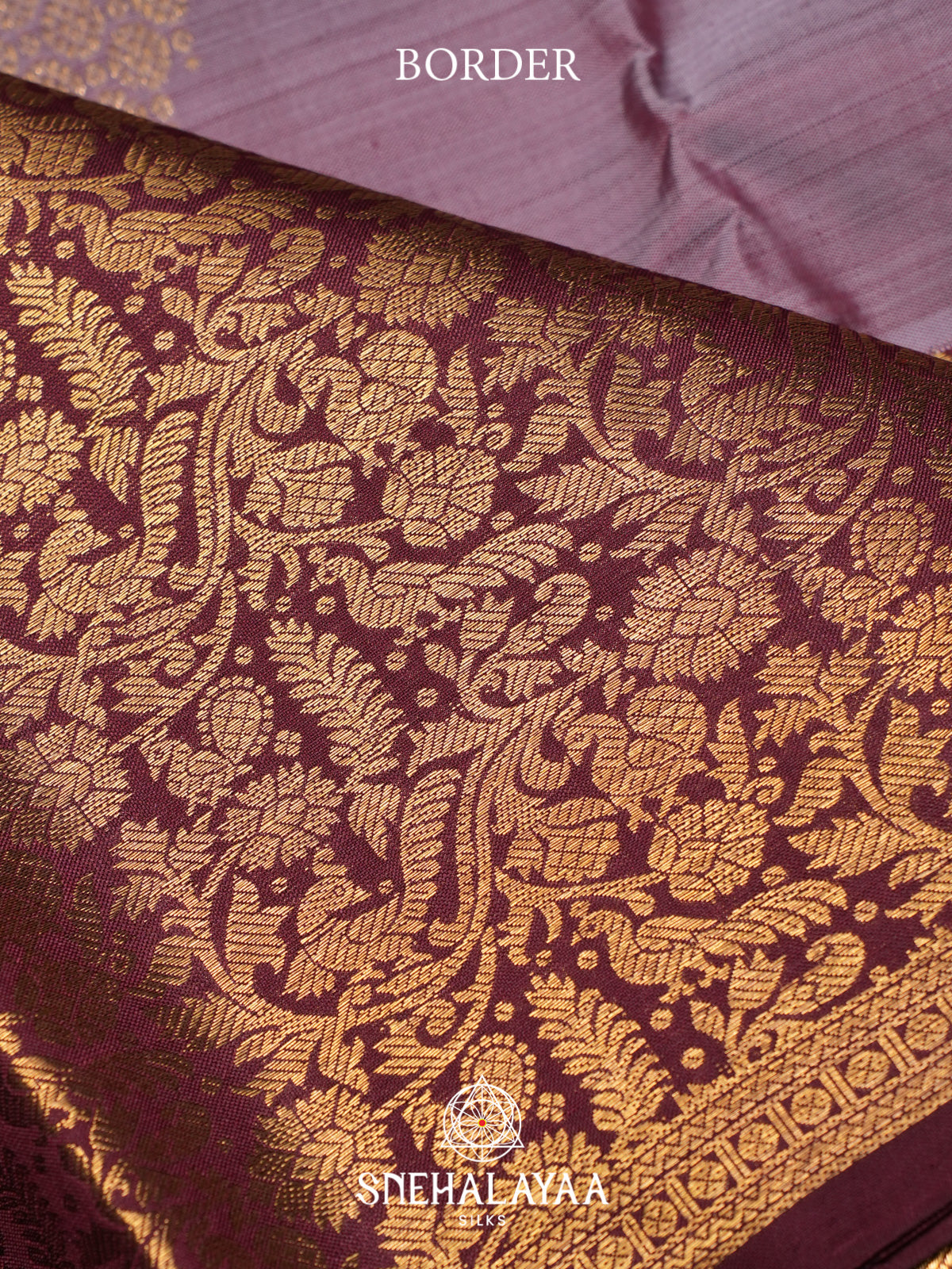 Pale Purple Kanjivaram Silk Saree