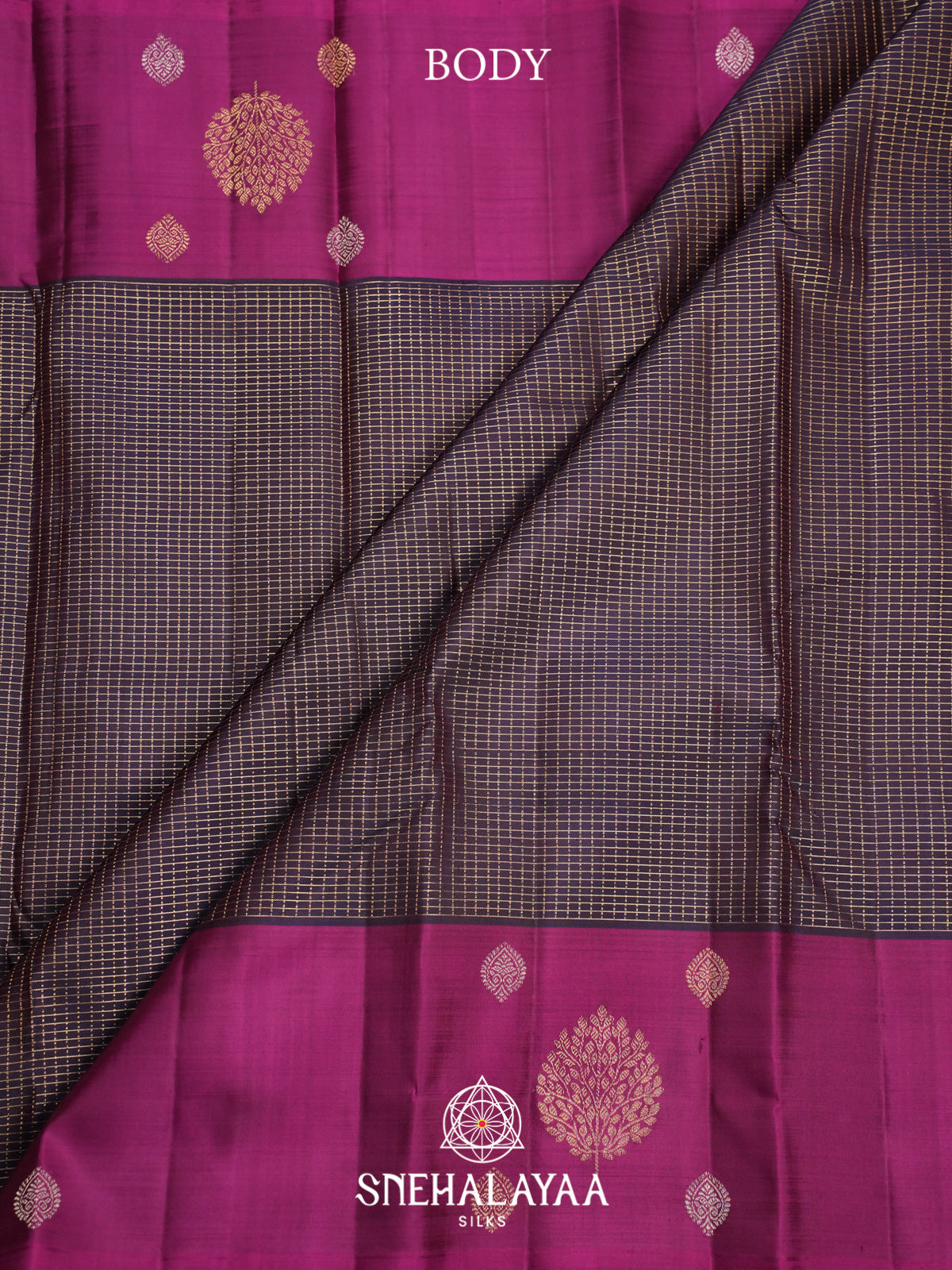 Black Kanjivaram Silk Saree