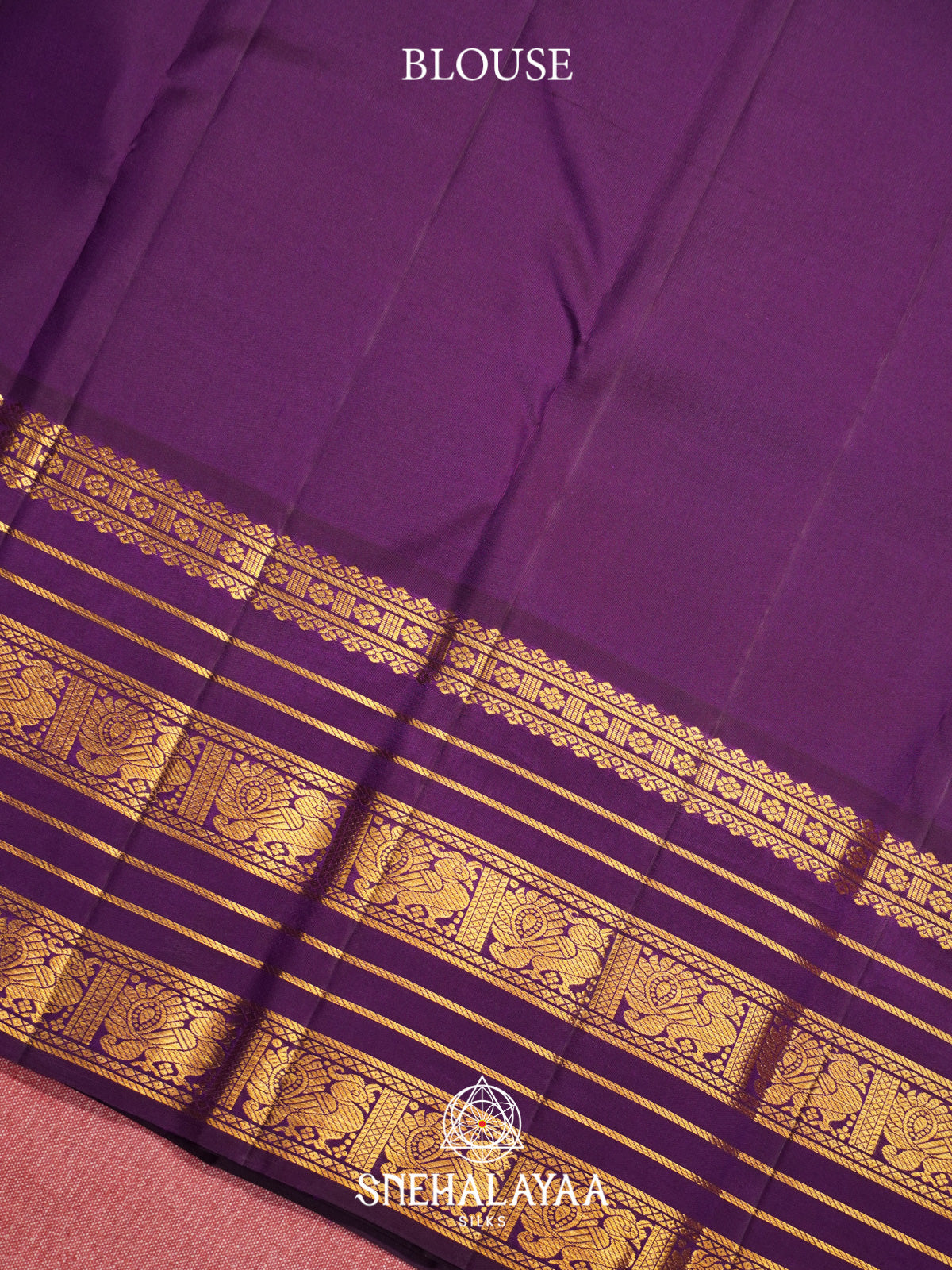 Peach Kanjivaram Silk Saree