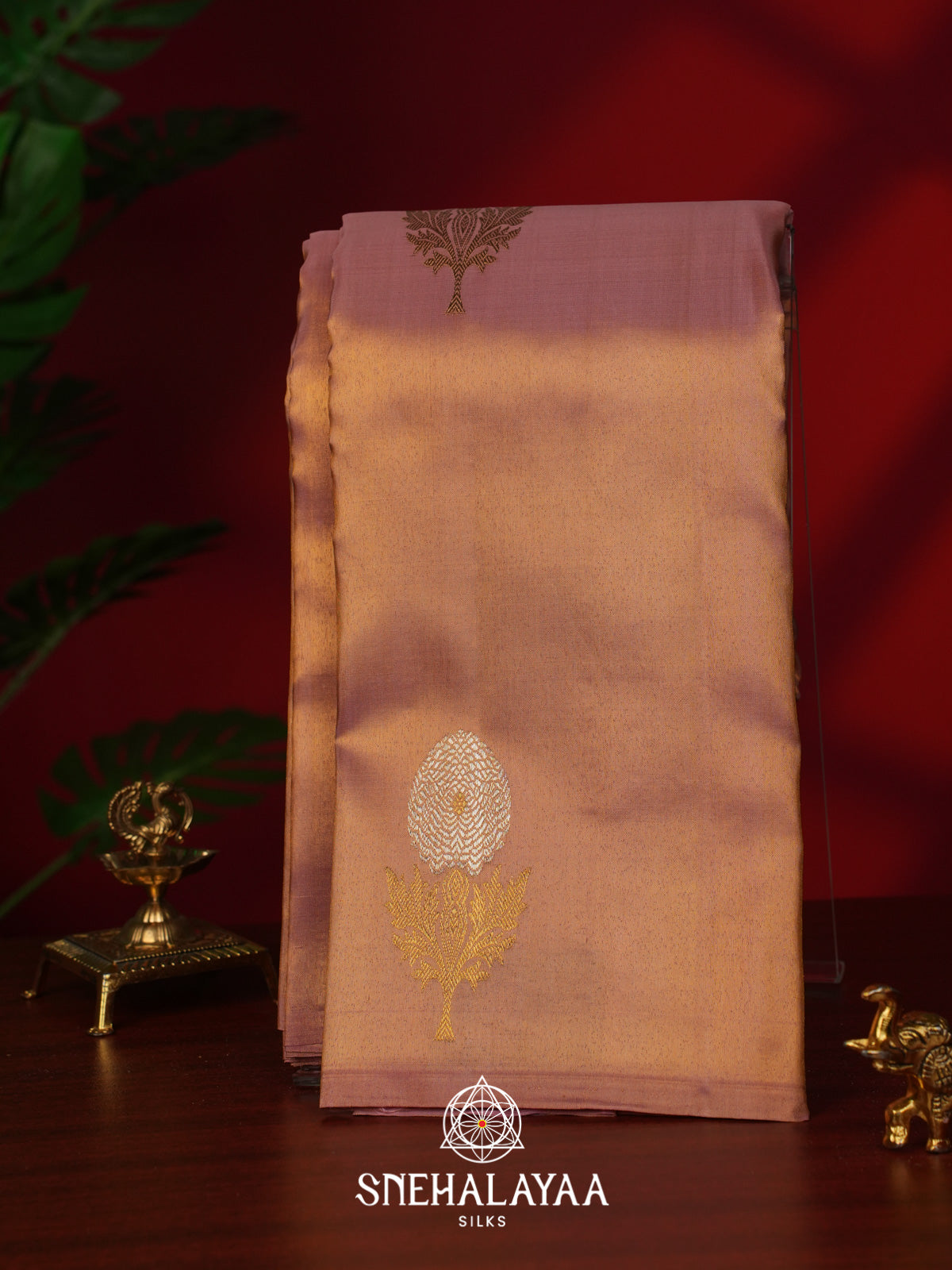 Gold Kanjivaram Silk Saree