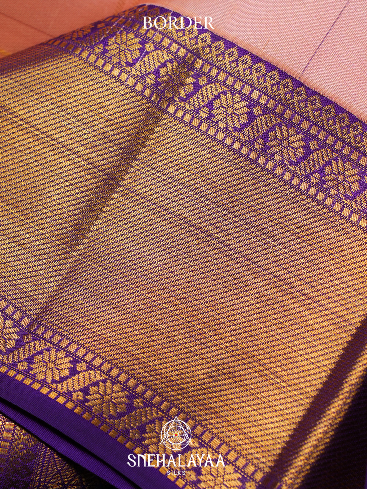 Pale Pink Kanjivaram Silk Saree