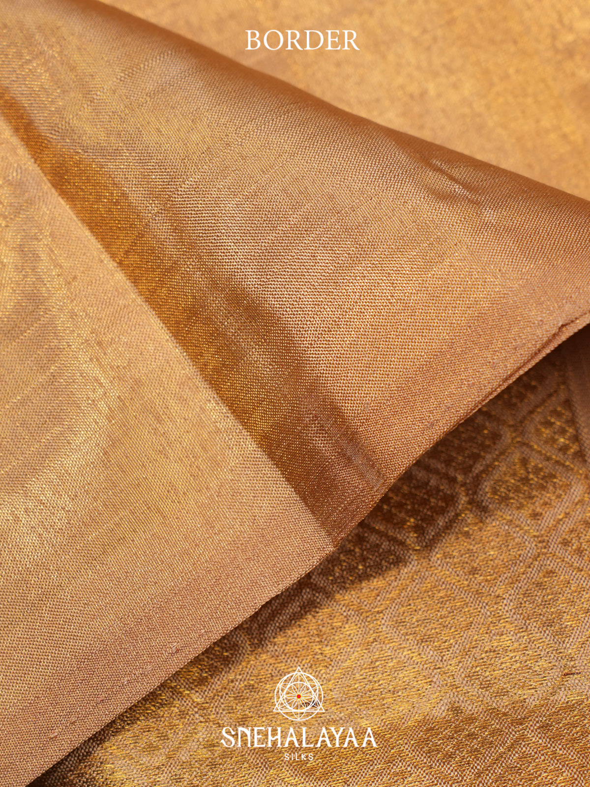Golden Kanjivaram Silk Saree