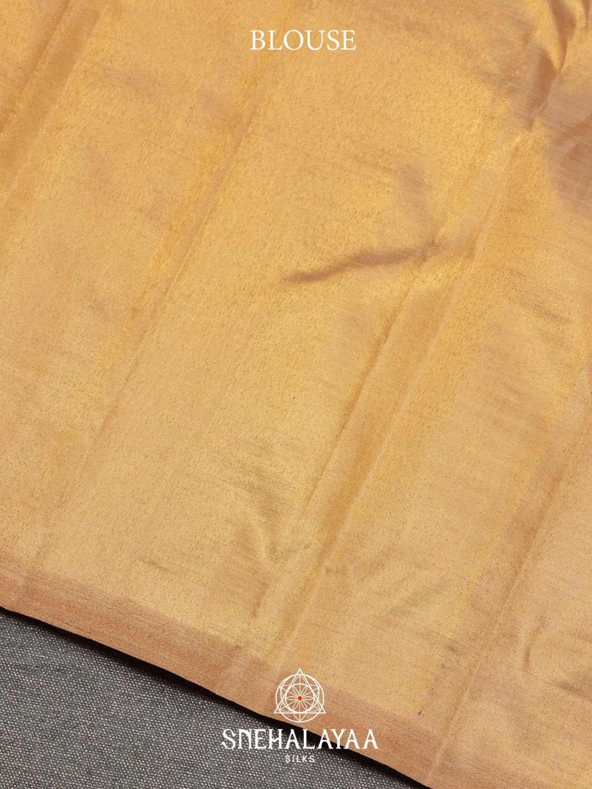 Golden Kanjivaram Silk Saree