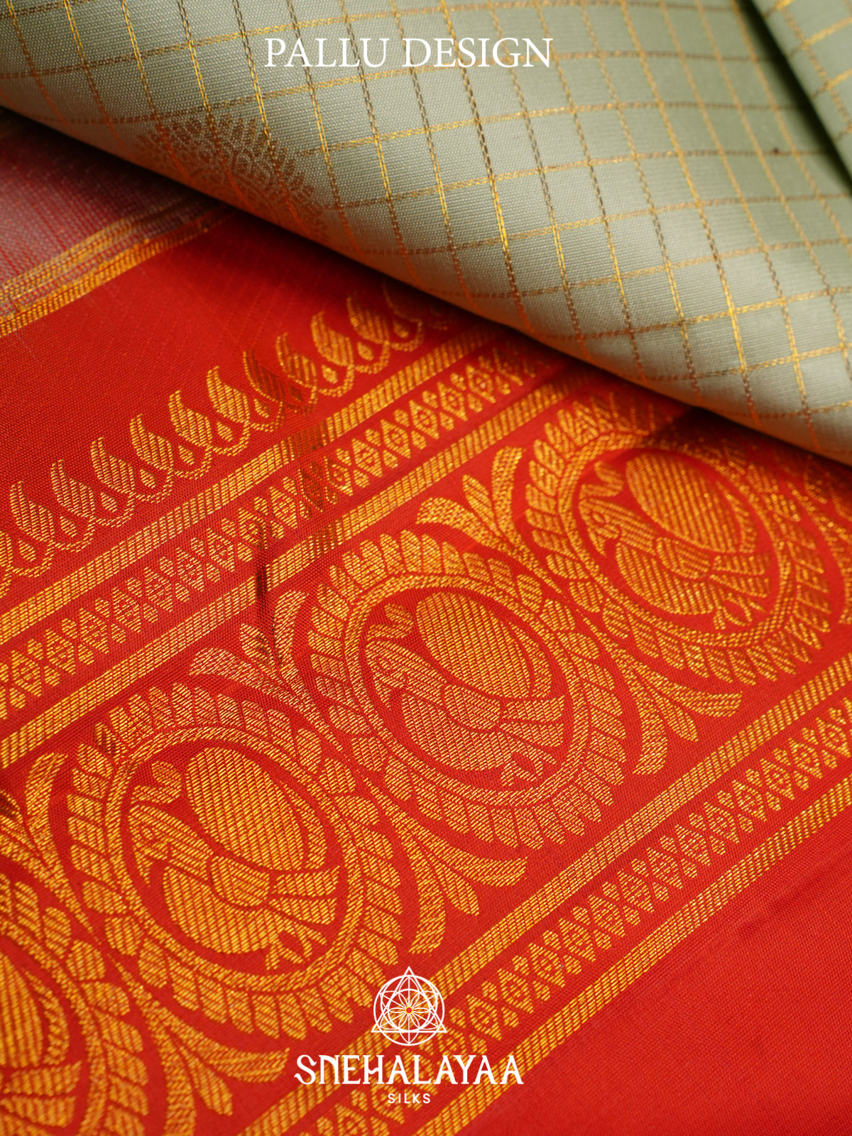 Cream Kanjivaram Silk Saree