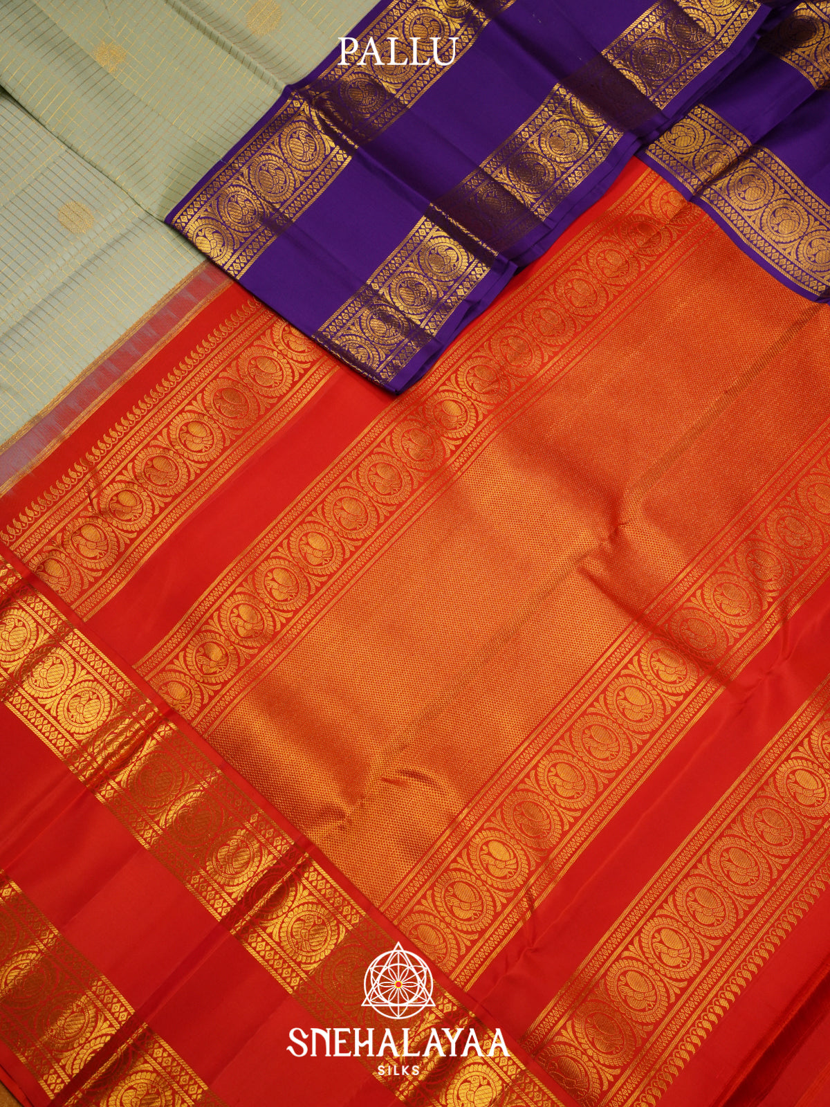 Cream Kanjivaram Silk Saree