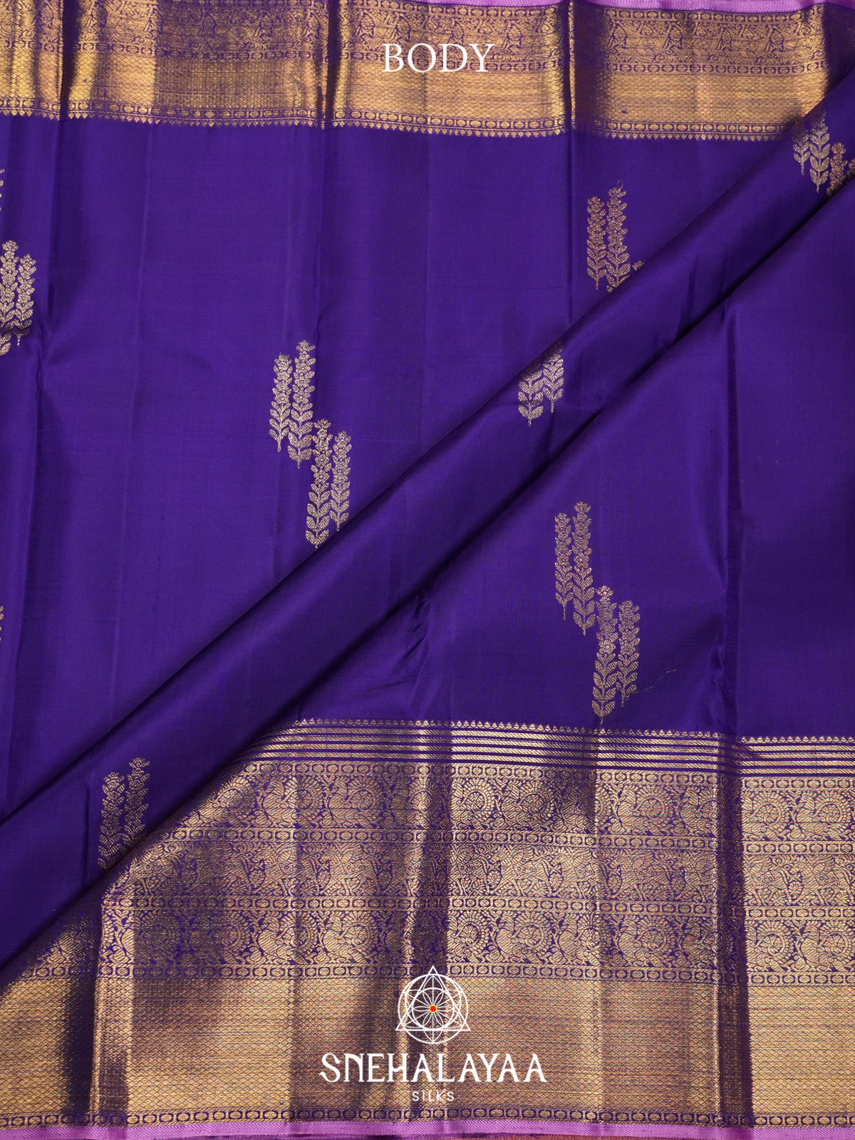 Purple Kanjivaram Silk Saree