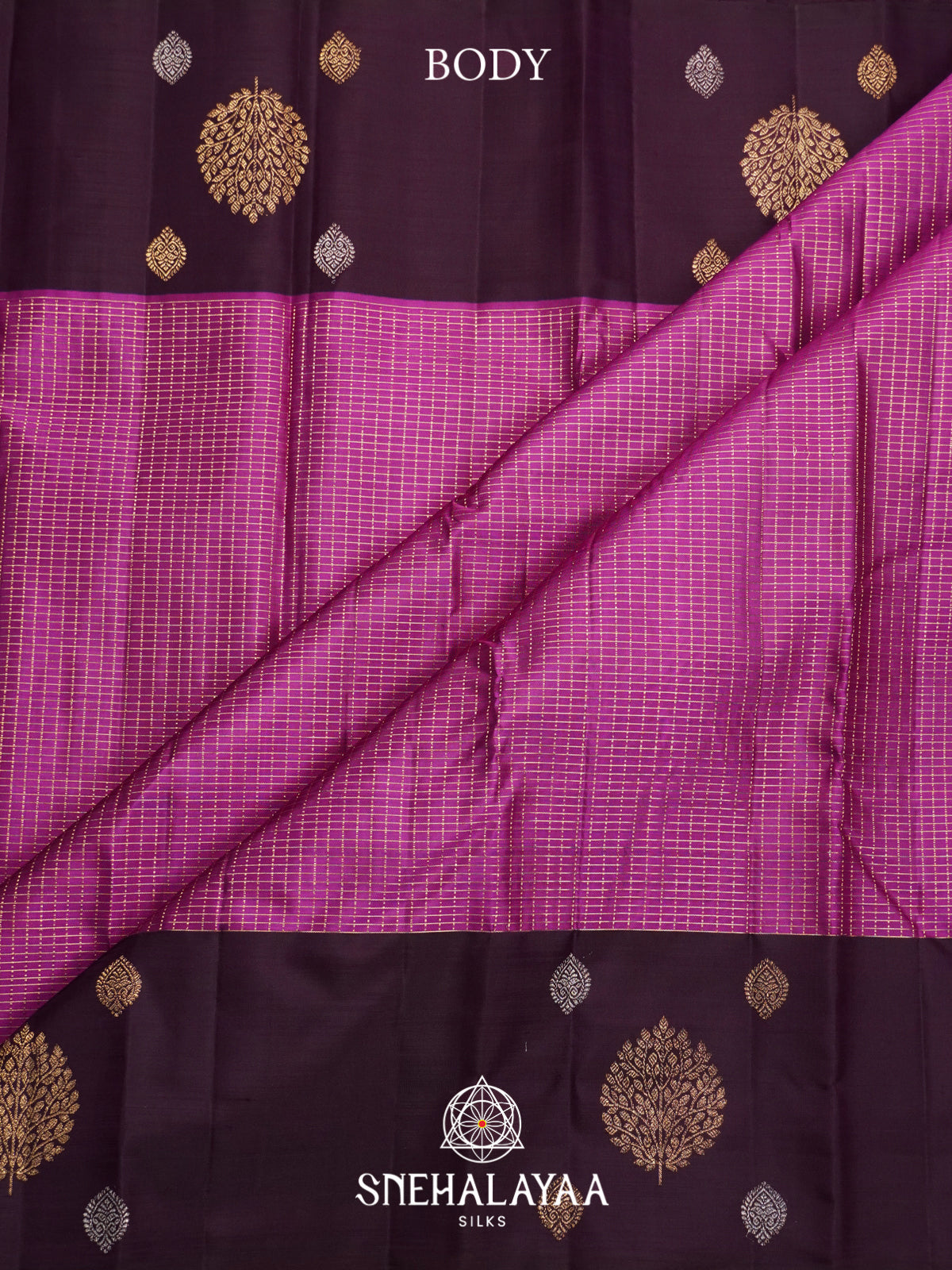 Magenta Kanjivaram Silk Saree