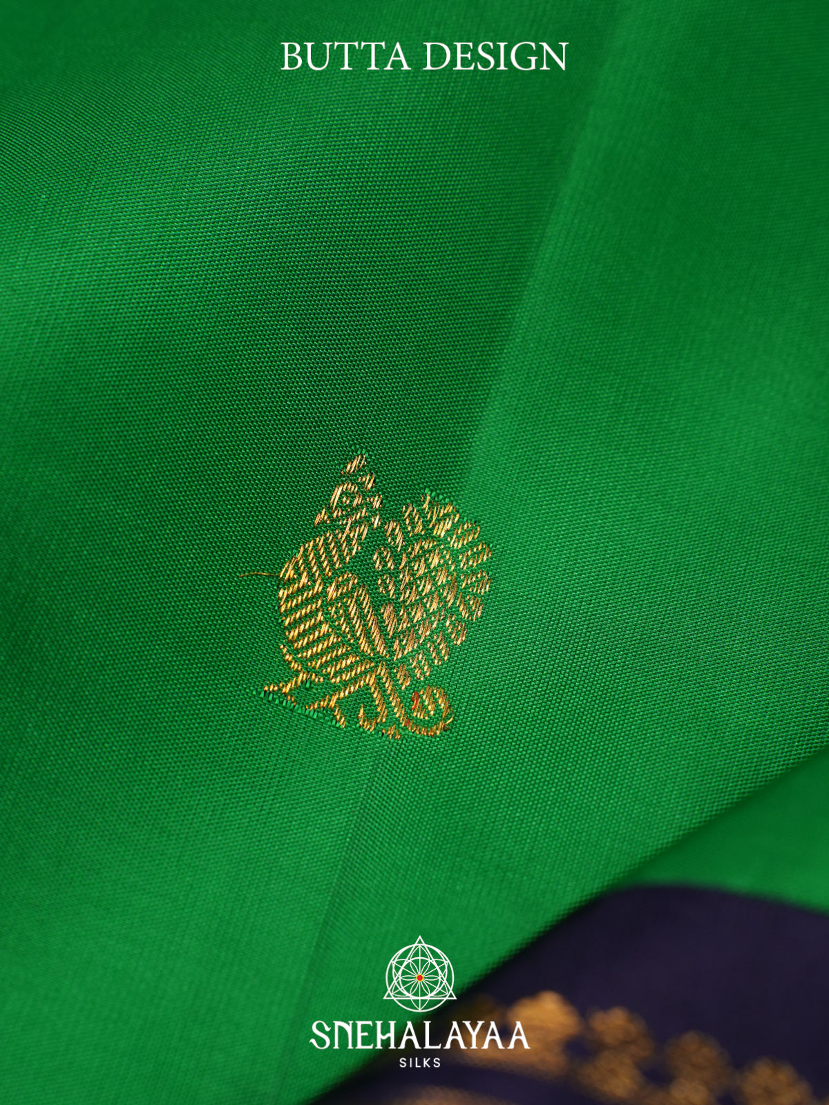Parrot Green Kanjivaram Silk Saree