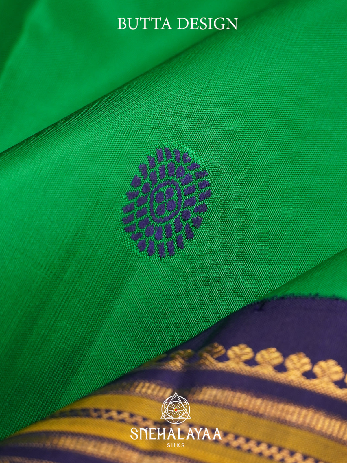 Parrot Green Kanjivaram Silk Saree