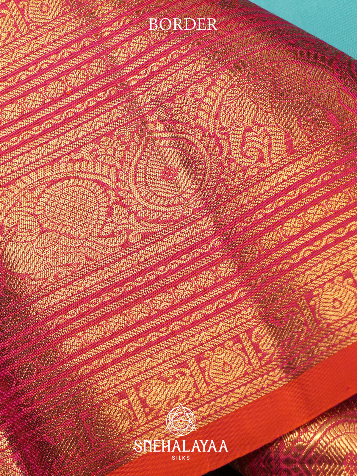 Ice Blue Kanjivaram Silk Saree