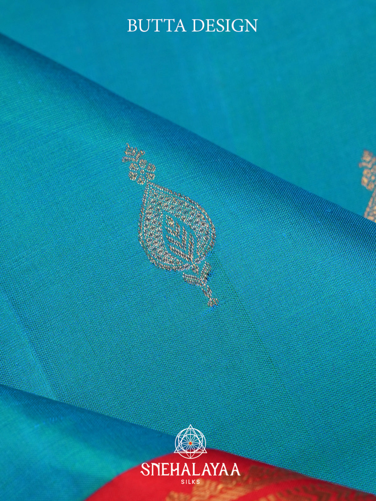 Aqua Blue Kanjivaram Silk Saree