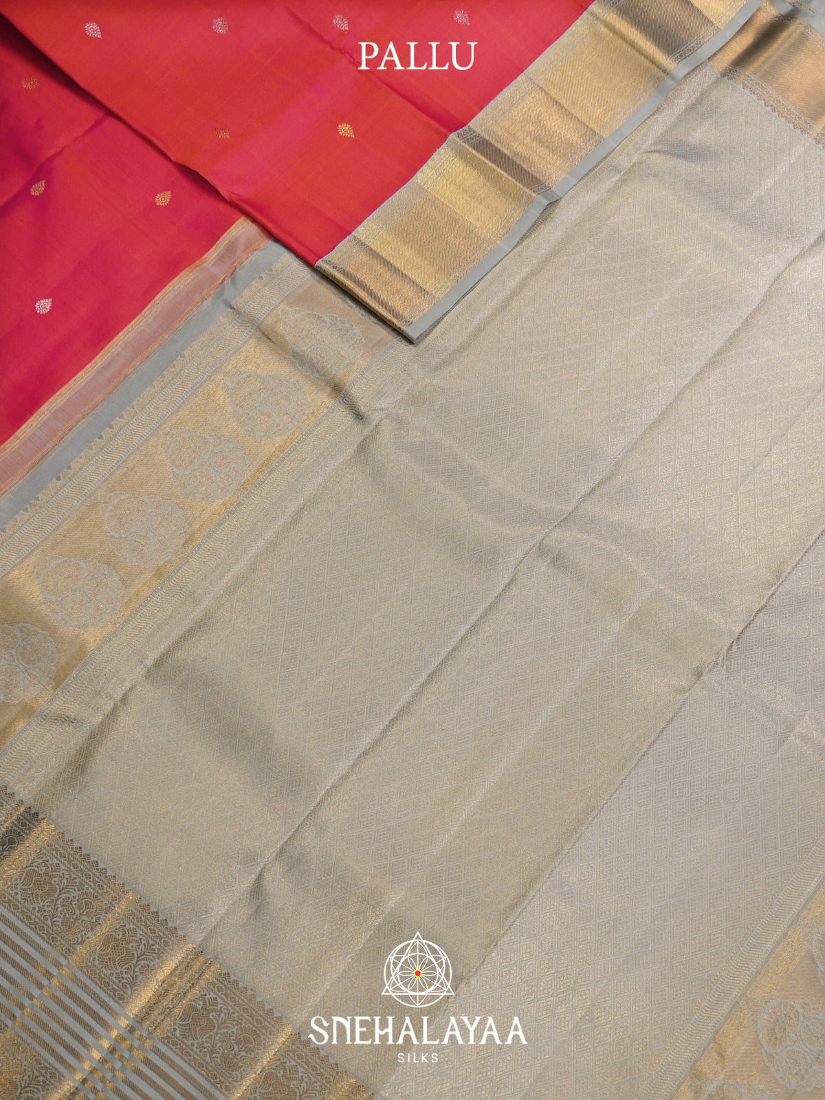 Ruby Red Kanjivaram Silk Saree