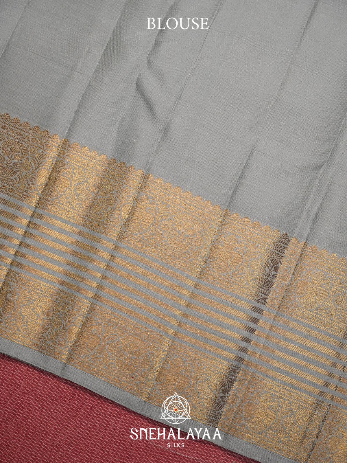 Ruby Red Kanjivaram Silk Saree