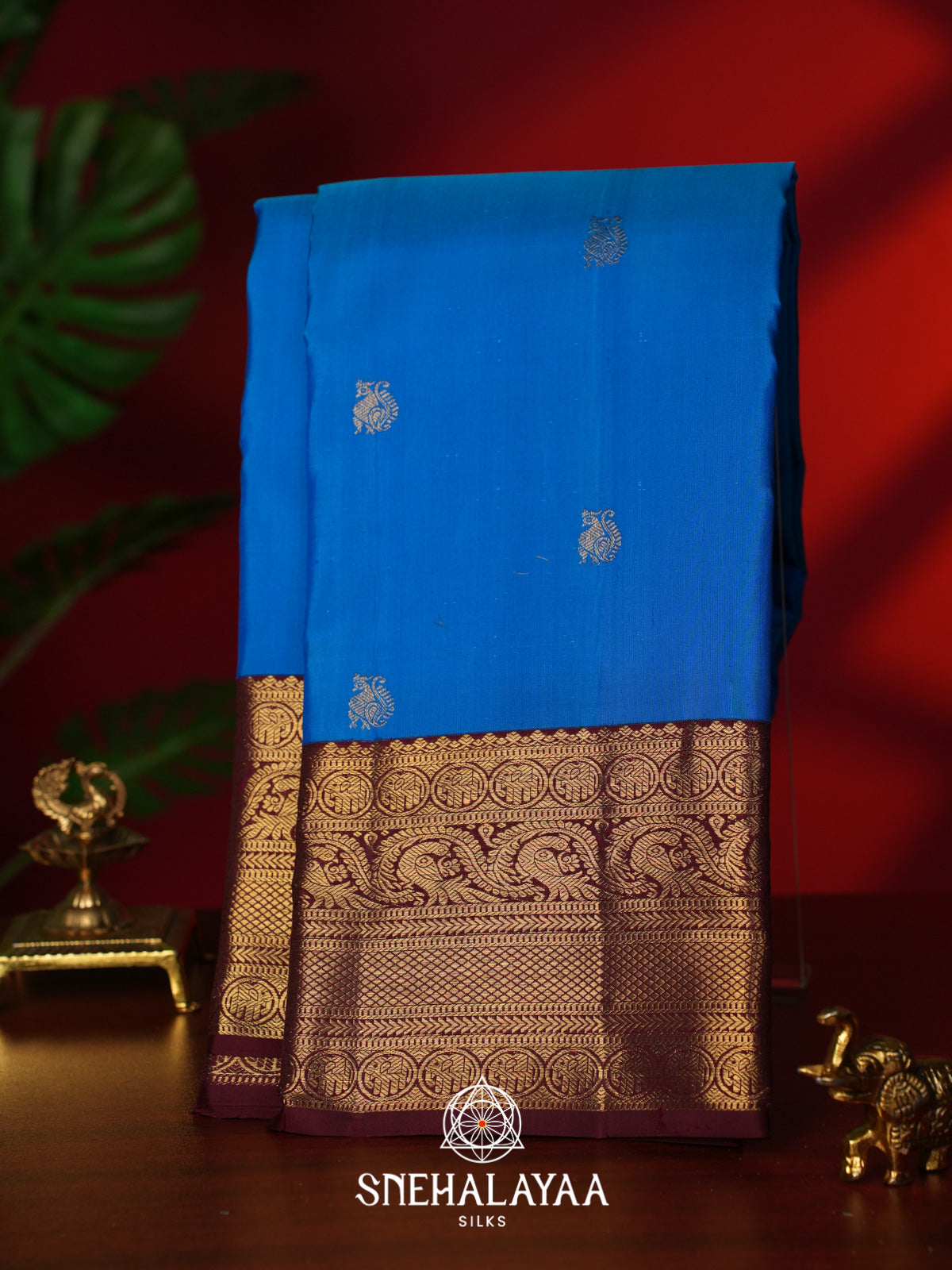 Royal Blue Kanjivaram Silk Saree
