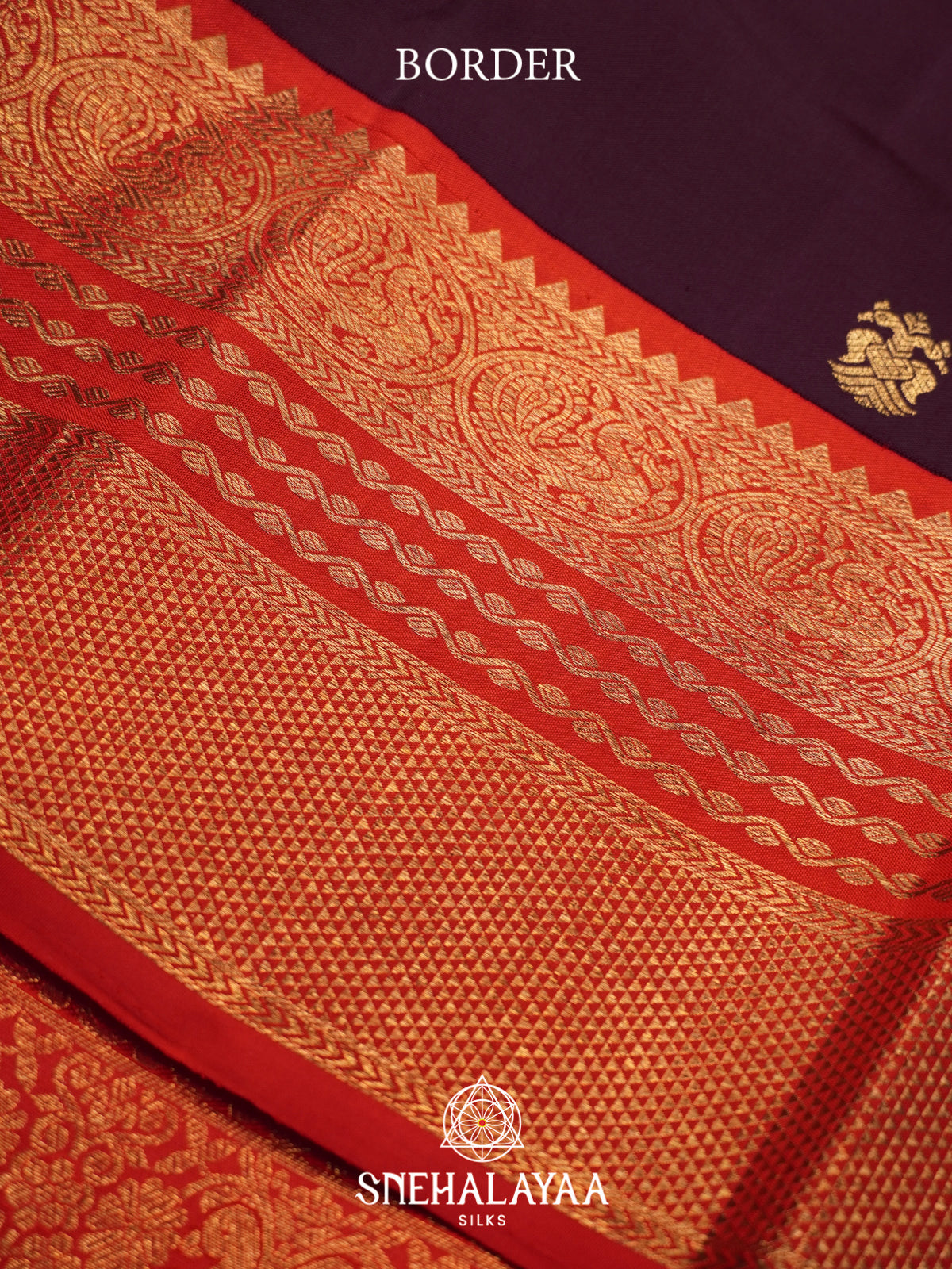 Maroon Kanjivaram Silk Saree
