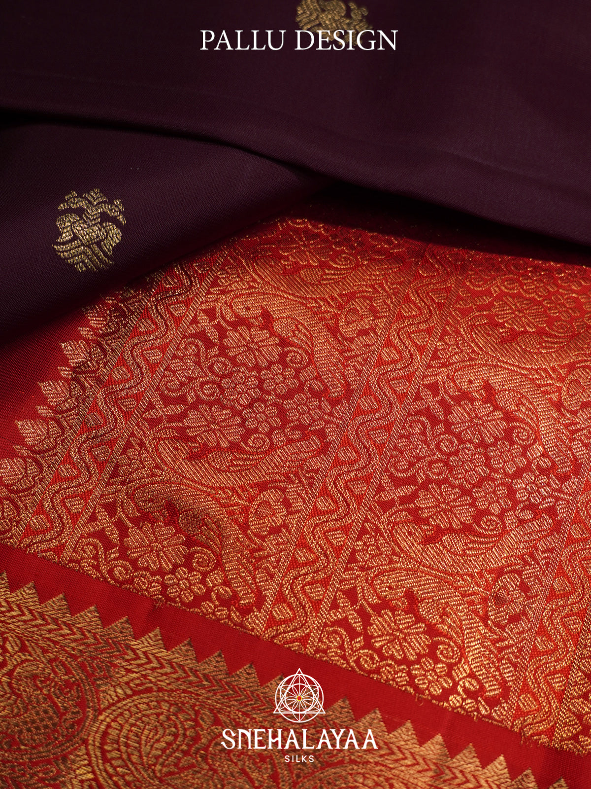 Maroon Kanjivaram Silk Saree