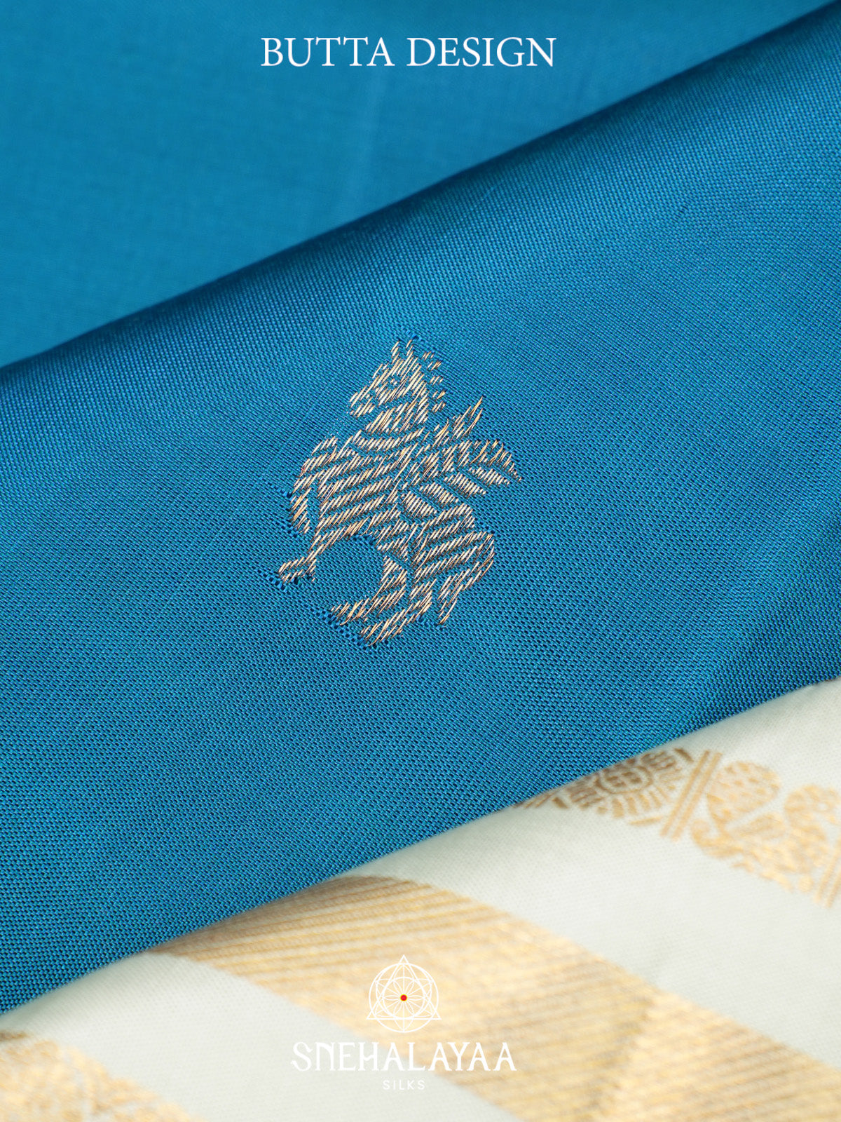 Sky Blue Kanjivaram Silk Saree