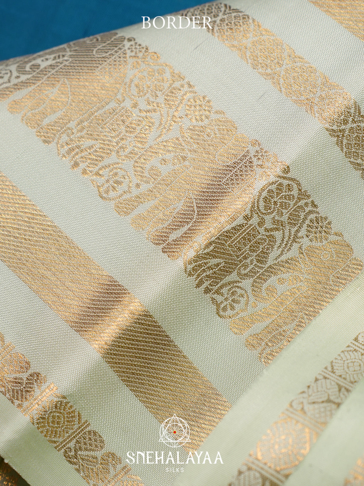Sky Blue Kanjivaram Silk Saree