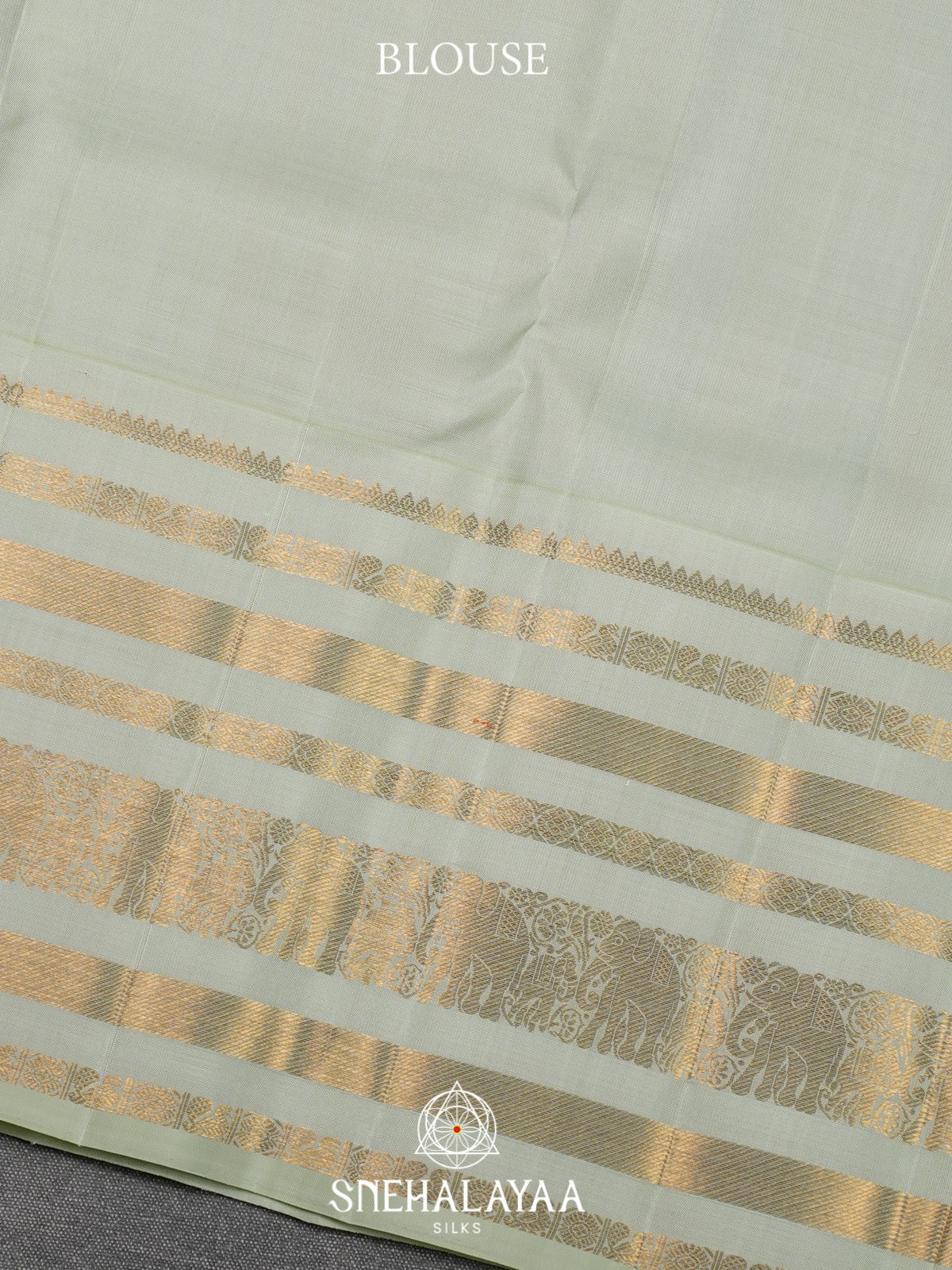 Sky Blue Kanjivaram Silk Saree