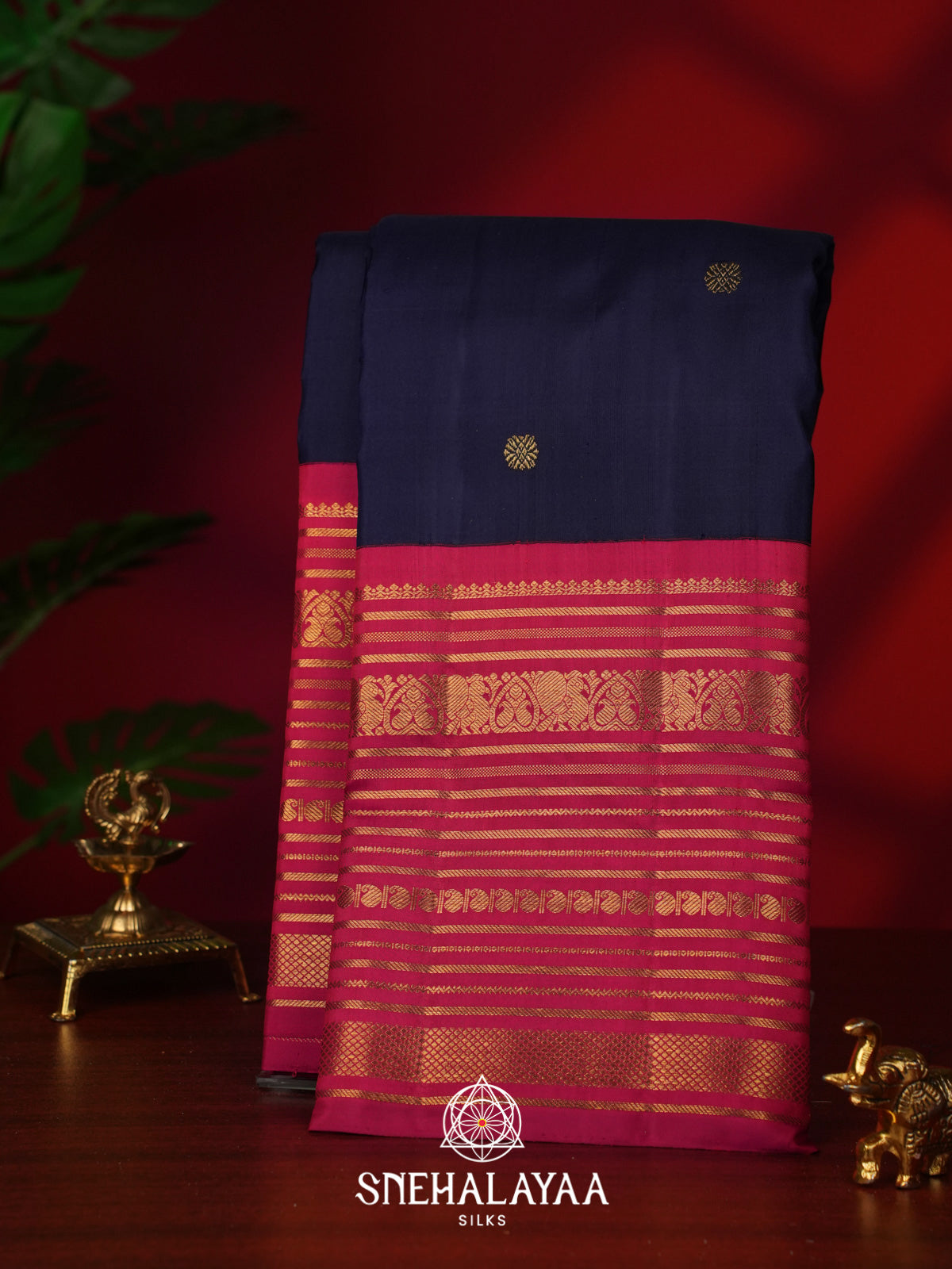 Purple Kanjivaram Silk Saree