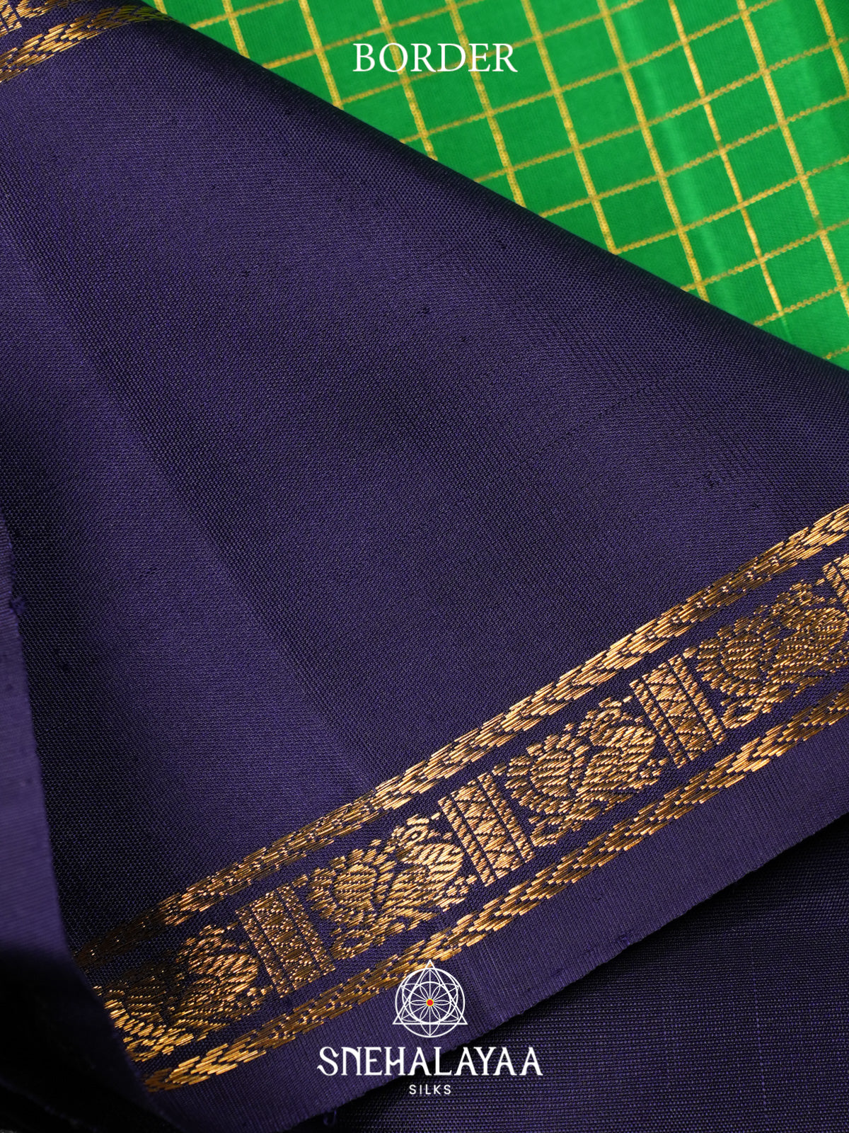 Parrot Green Kanjivaram Silk Saree