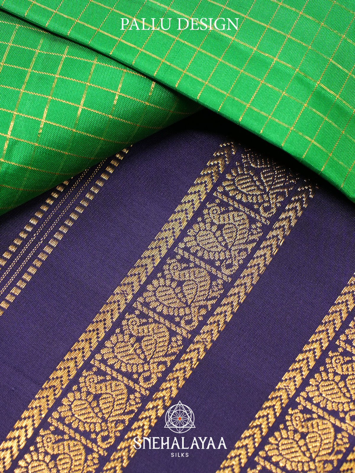 Parrot Green Kanjivaram Silk Saree