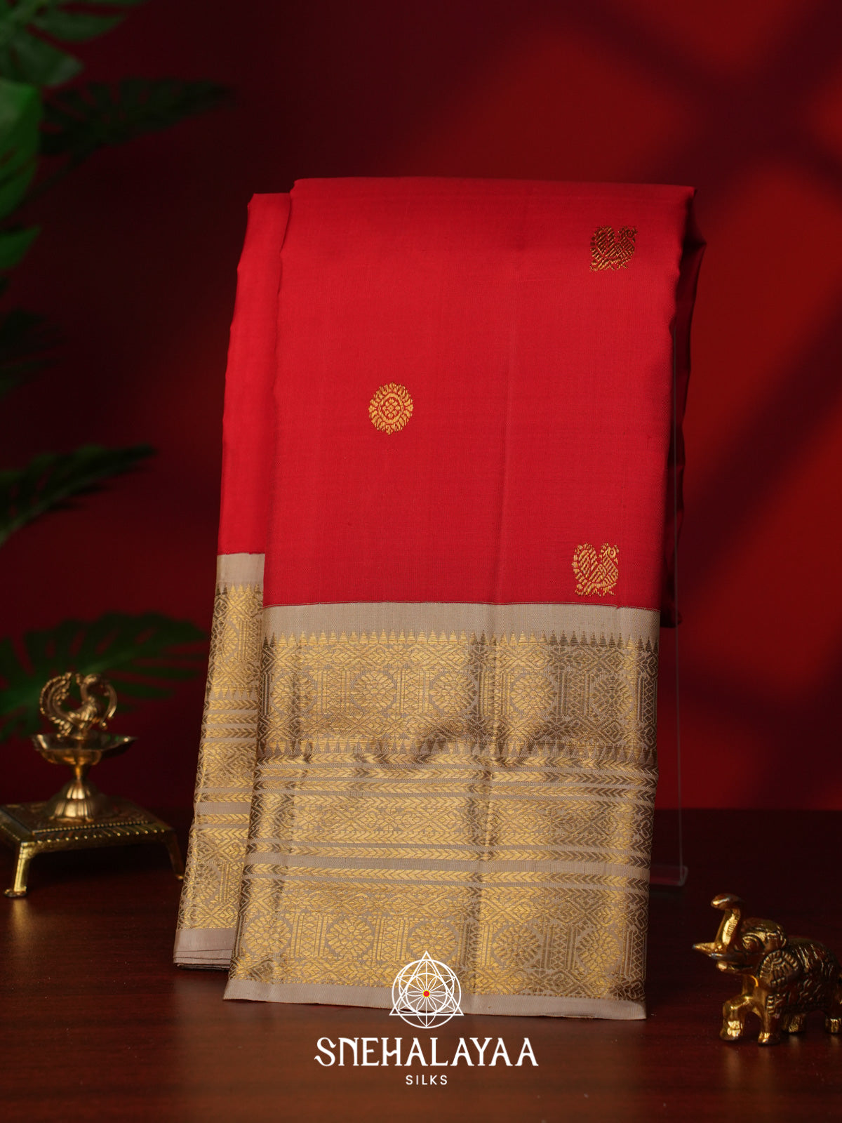 Red Kanjivaram Silk Saree