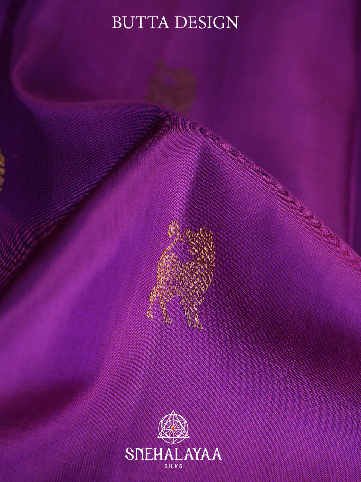 Meganta Purple Kanjivaram Silk Saree