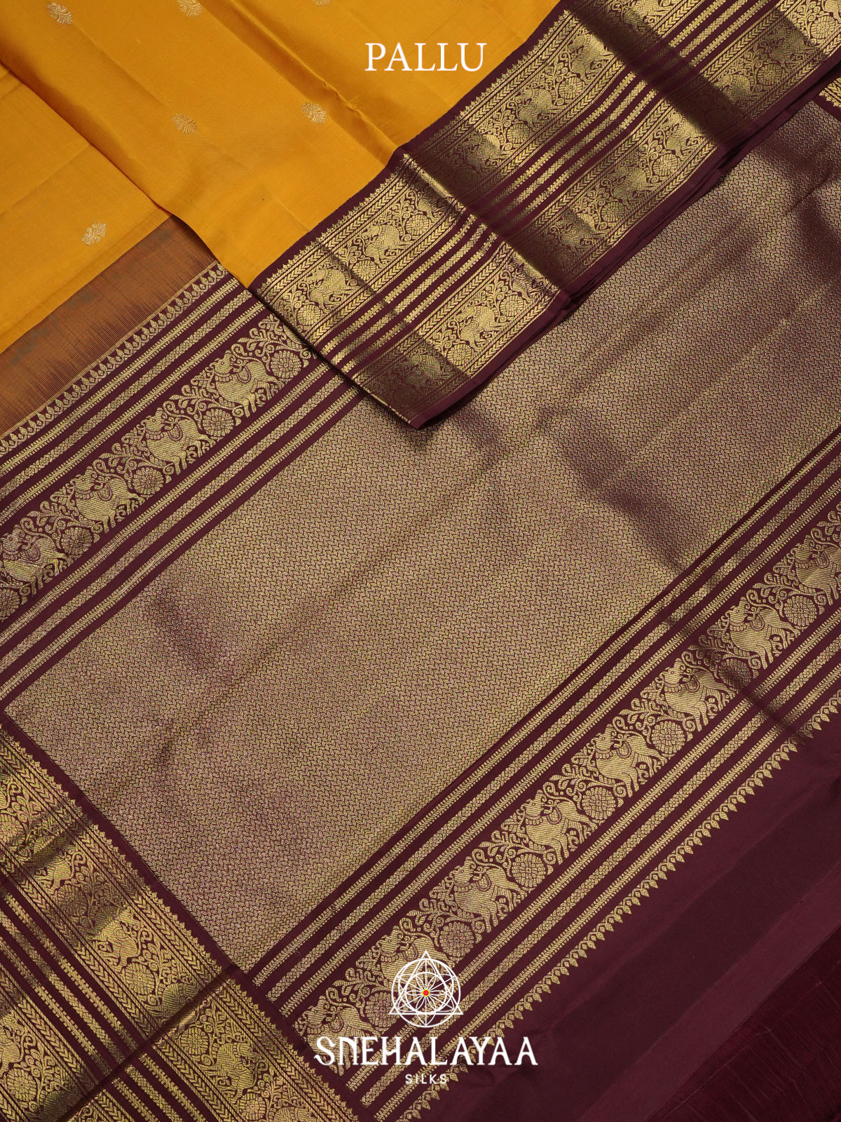 Mango Yellow Kanjivaram Silk Saree