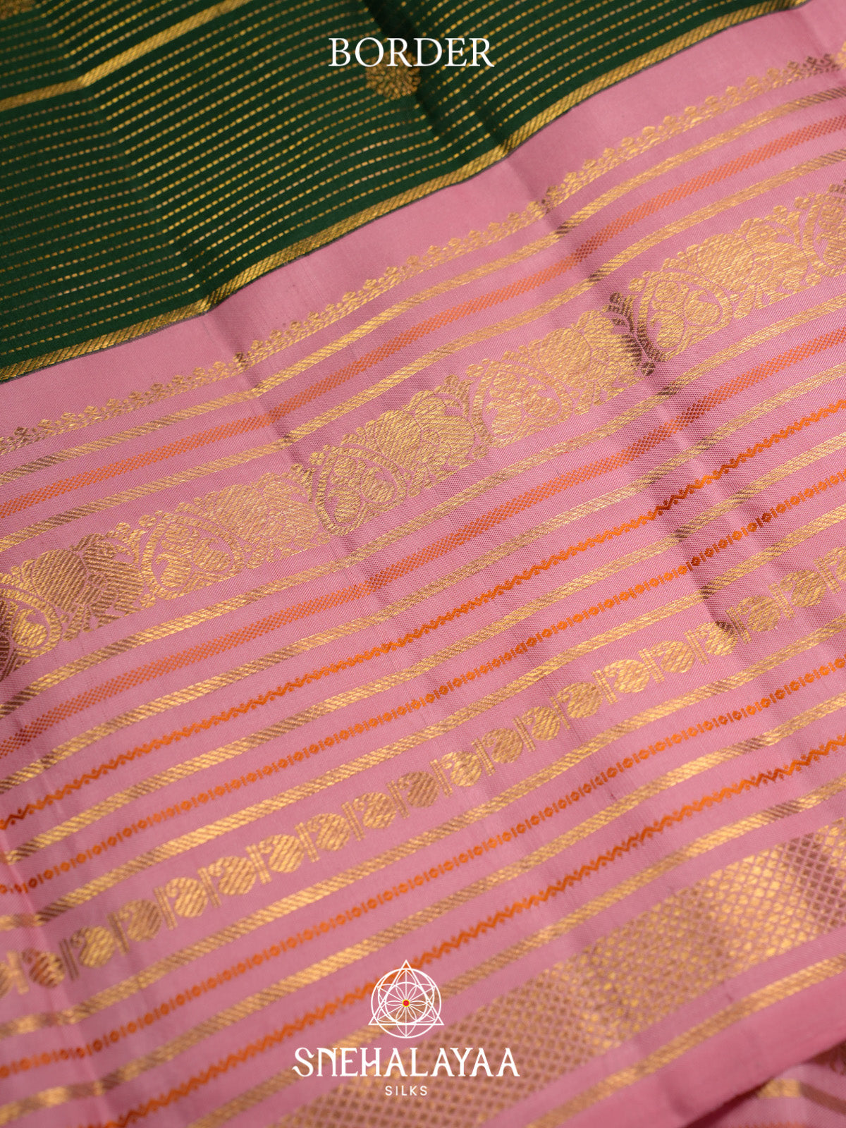 Forest Green Kanjivaram Silk Saree