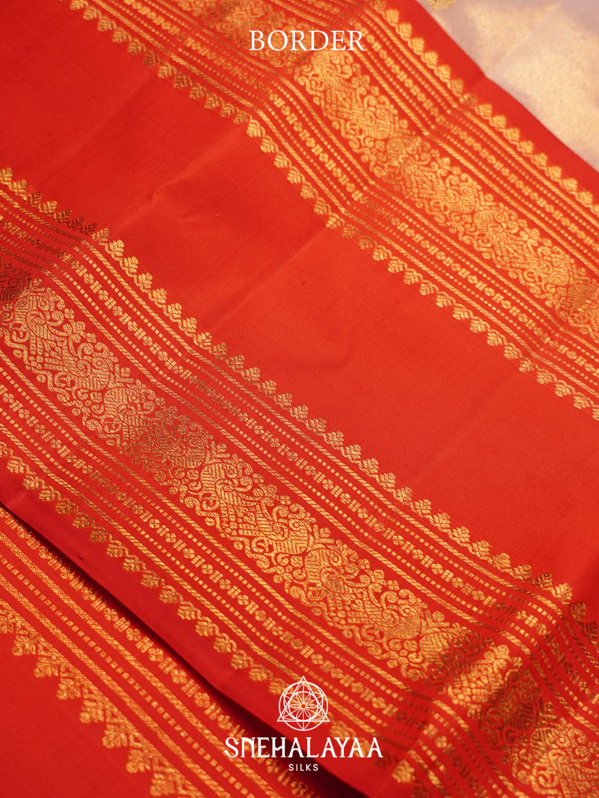 Cream Kanjivaram Silk Saree