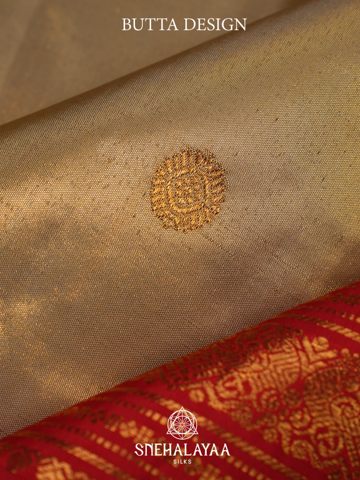 Gold Kanjivaram Silk Saree
