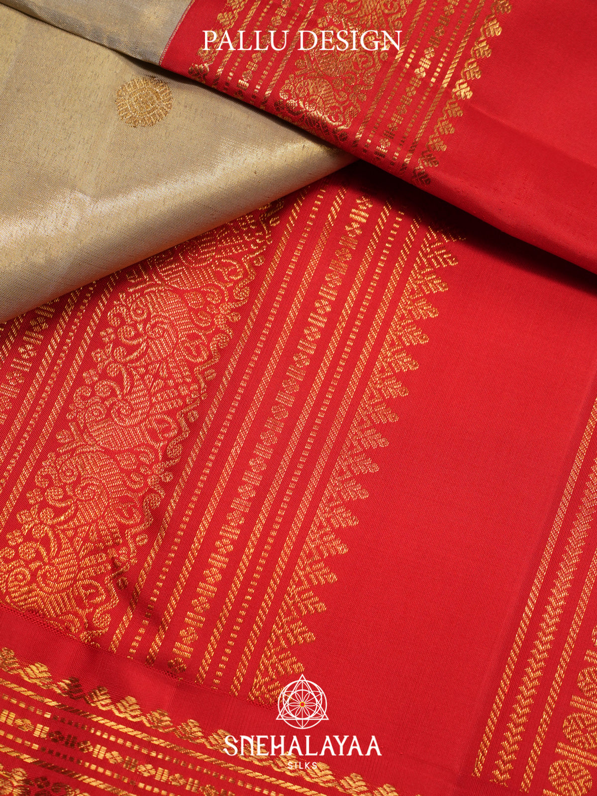 Gold Kanjivaram Silk Saree