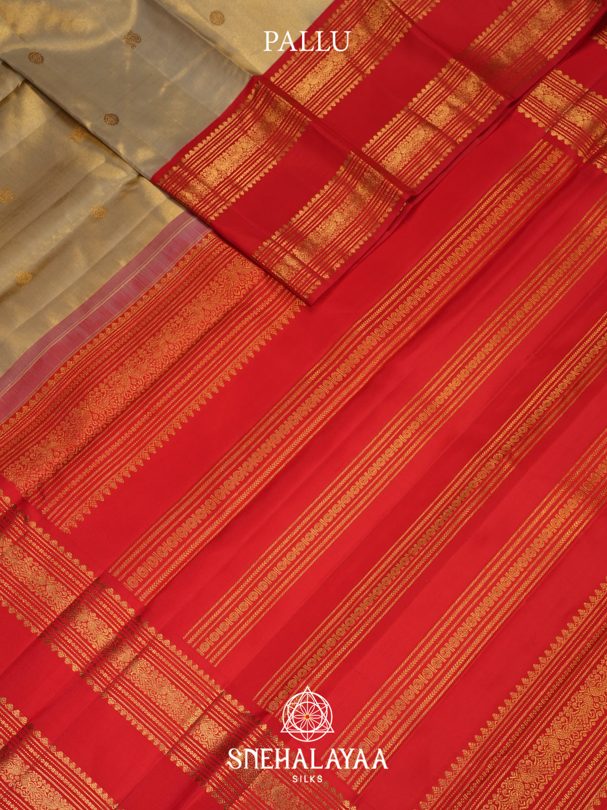 Gold Kanjivaram Silk Saree