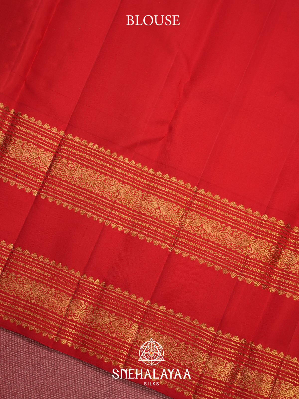 Gold Kanjivaram Silk Saree