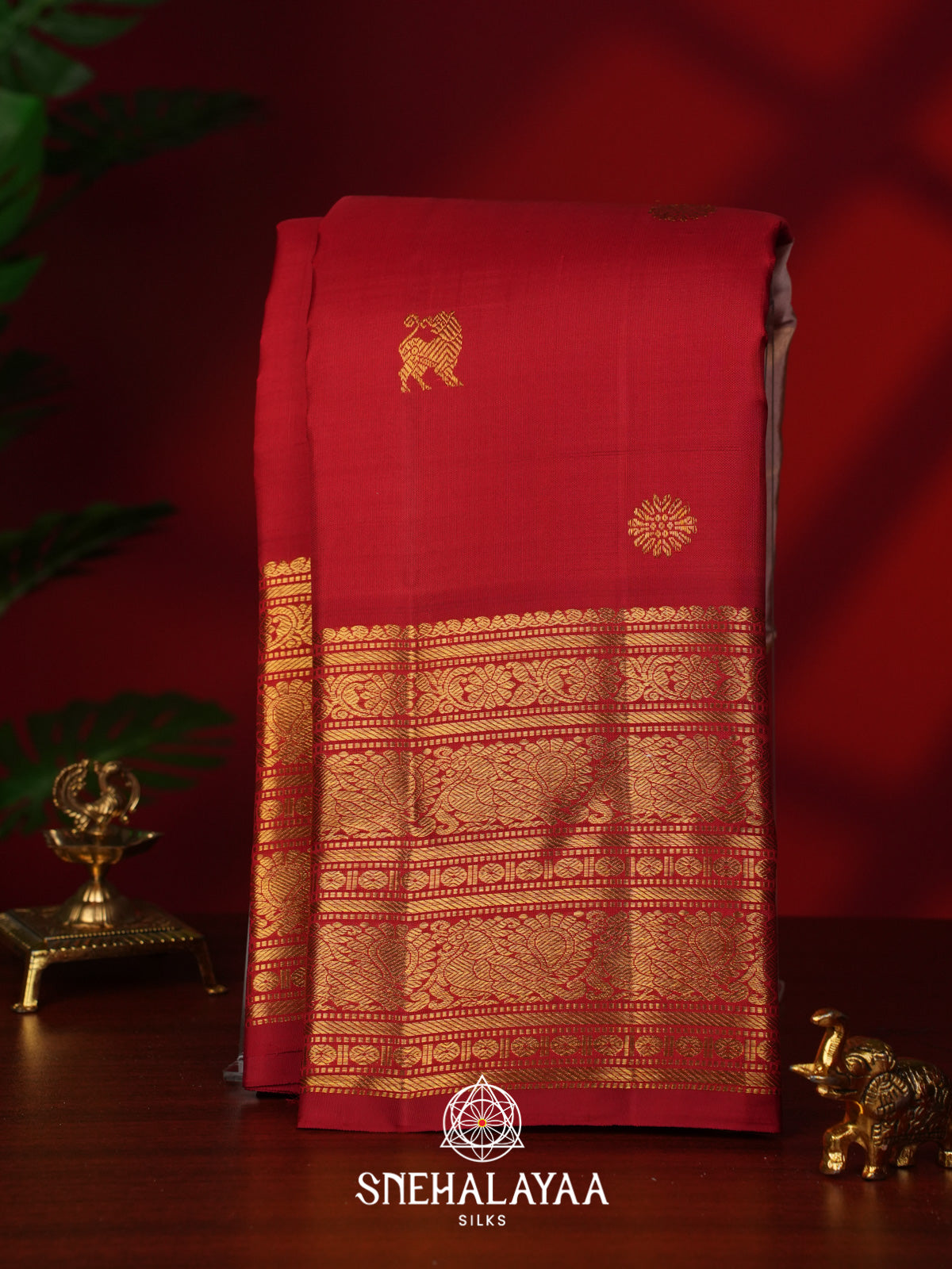 Red Kanjivaram Silk Saree